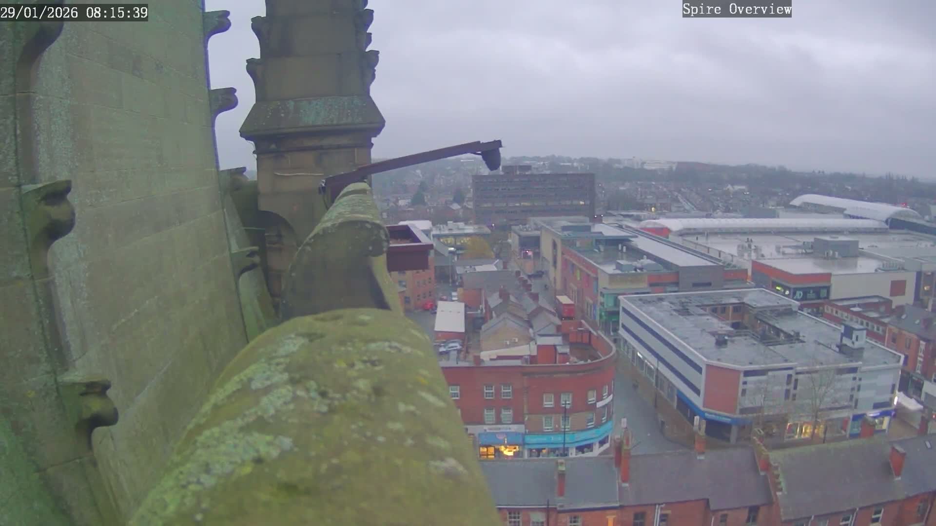 Wakefield City Skyline & Peregrine Life Project Live Cam - Wakefield, West Yorkshire, Yorkshire and the Humber, England, United Kingdom