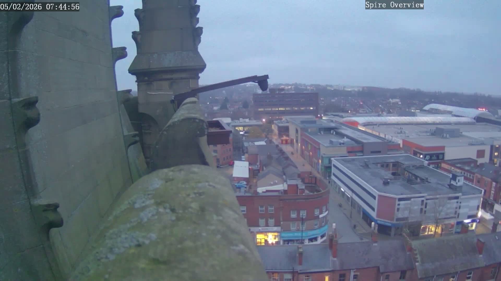 Wakefield City Skyline & Peregrine Life Project Live Cam - Wakefield, West Yorkshire, Yorkshire and the Humber, England, United Kingdom