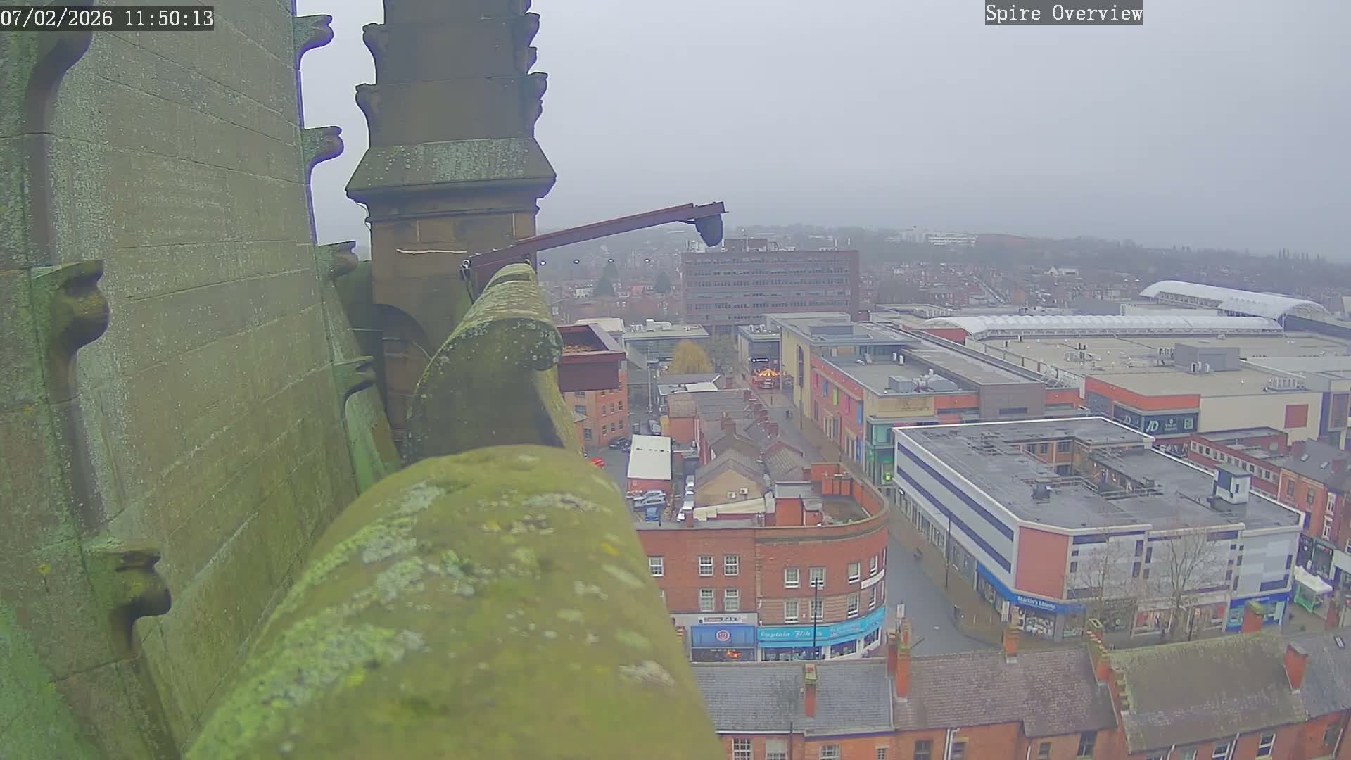 Wakefield City Skyline & Peregrine Life Project Live Cam - Wakefield, West Yorkshire, Yorkshire and the Humber, England, United Kingdom