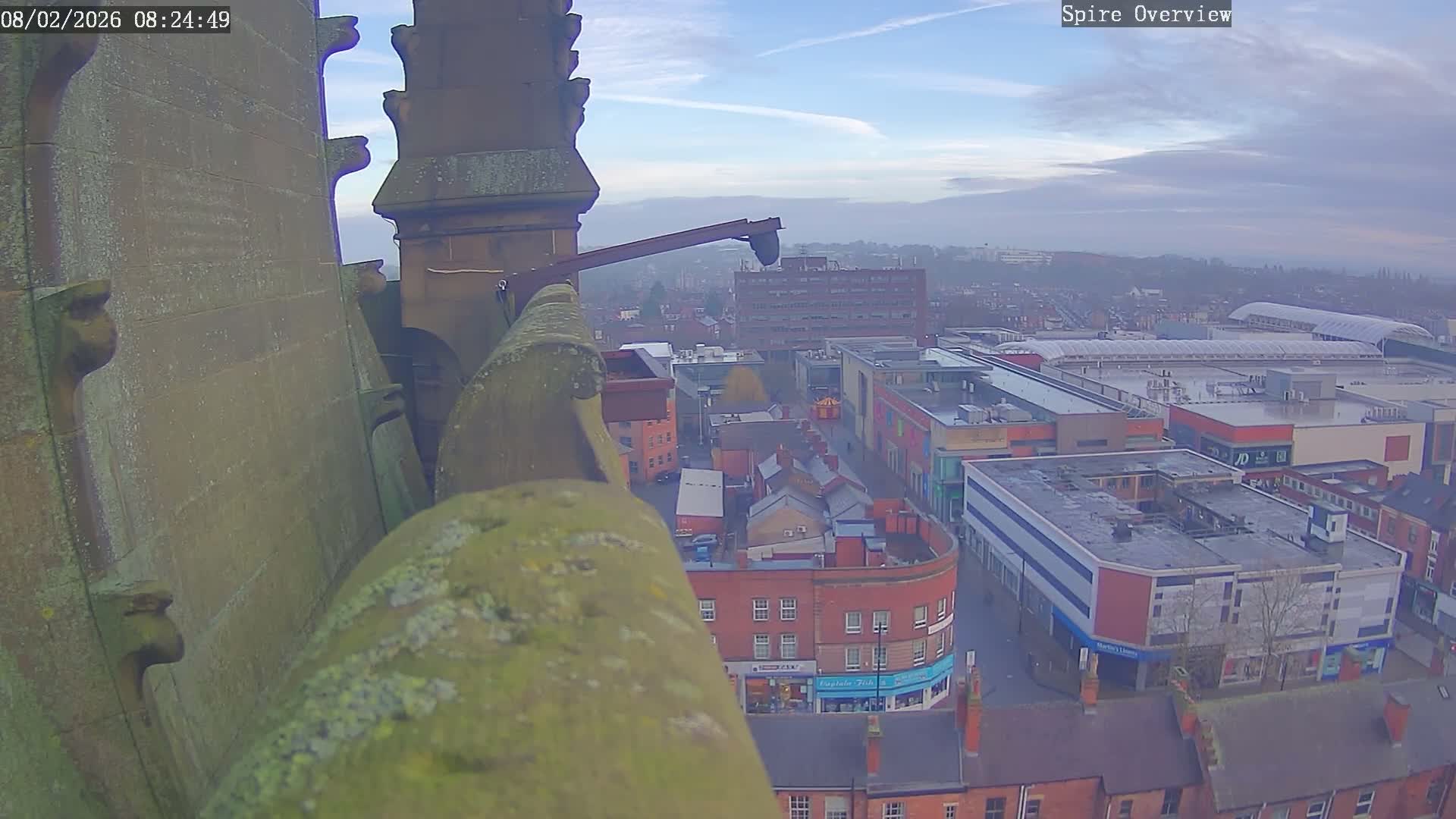 Wakefield City Skyline & Peregrine Life Project Live Cam - Wakefield, West Yorkshire, Yorkshire and the Humber, England, United Kingdom