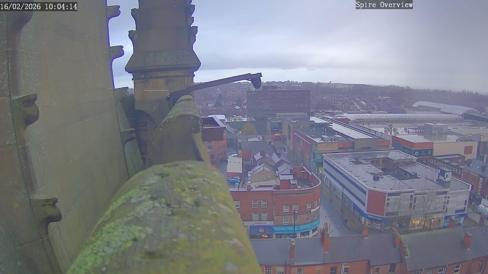Wakefield City Skyline & Peregrine Life Project Live Cam - Wakefield, West Yorkshire, Yorkshire and the Humber, England, United Kingdom