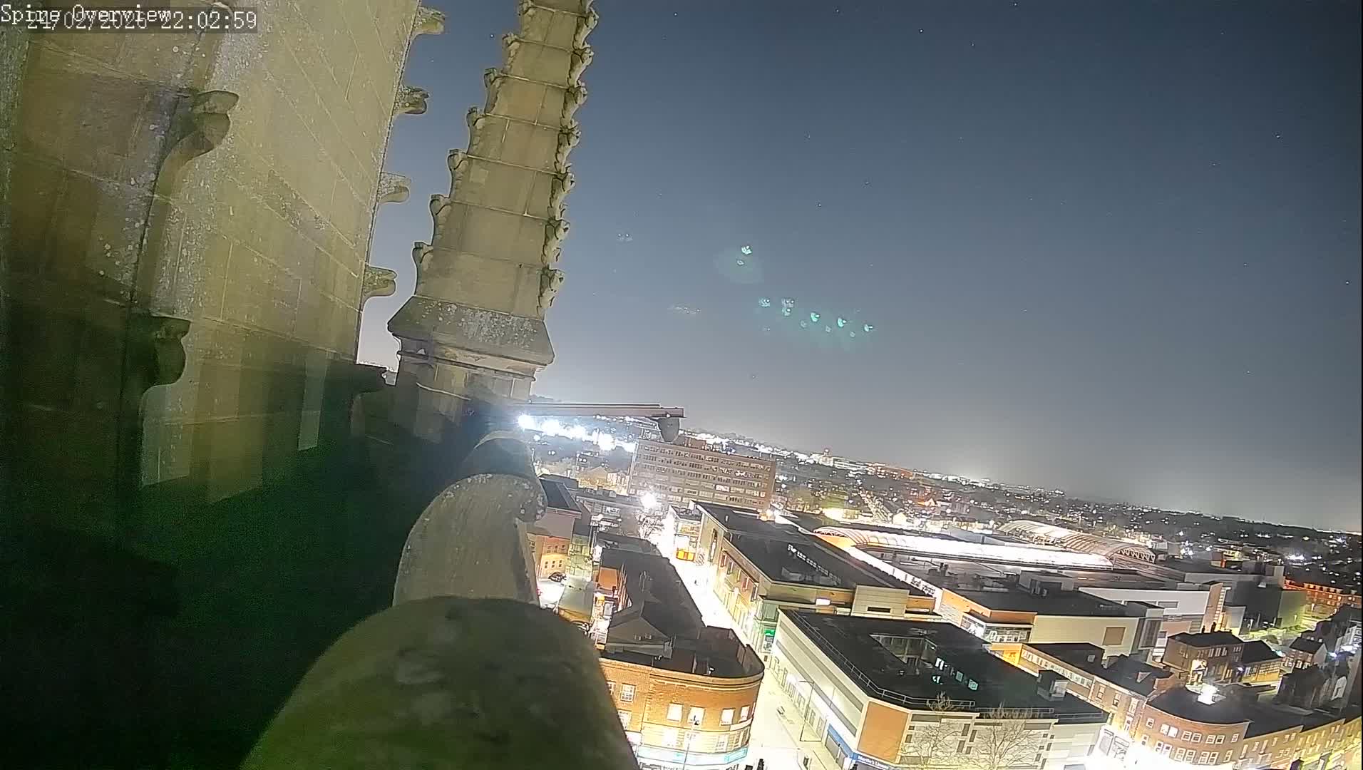 Wakefield City Skyline & Peregrine Life Project Live Cam - Wakefield, West Yorkshire, Yorkshire and the Humber, England, United Kingdom
