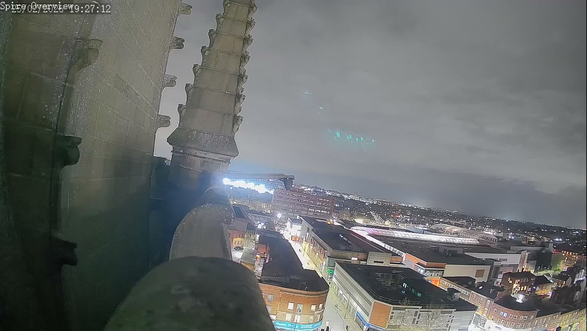 Wakefield City Skyline & Peregrine Life Project Live Cam - Wakefield, West Yorkshire, Yorkshire and the Humber, England, United Kingdom