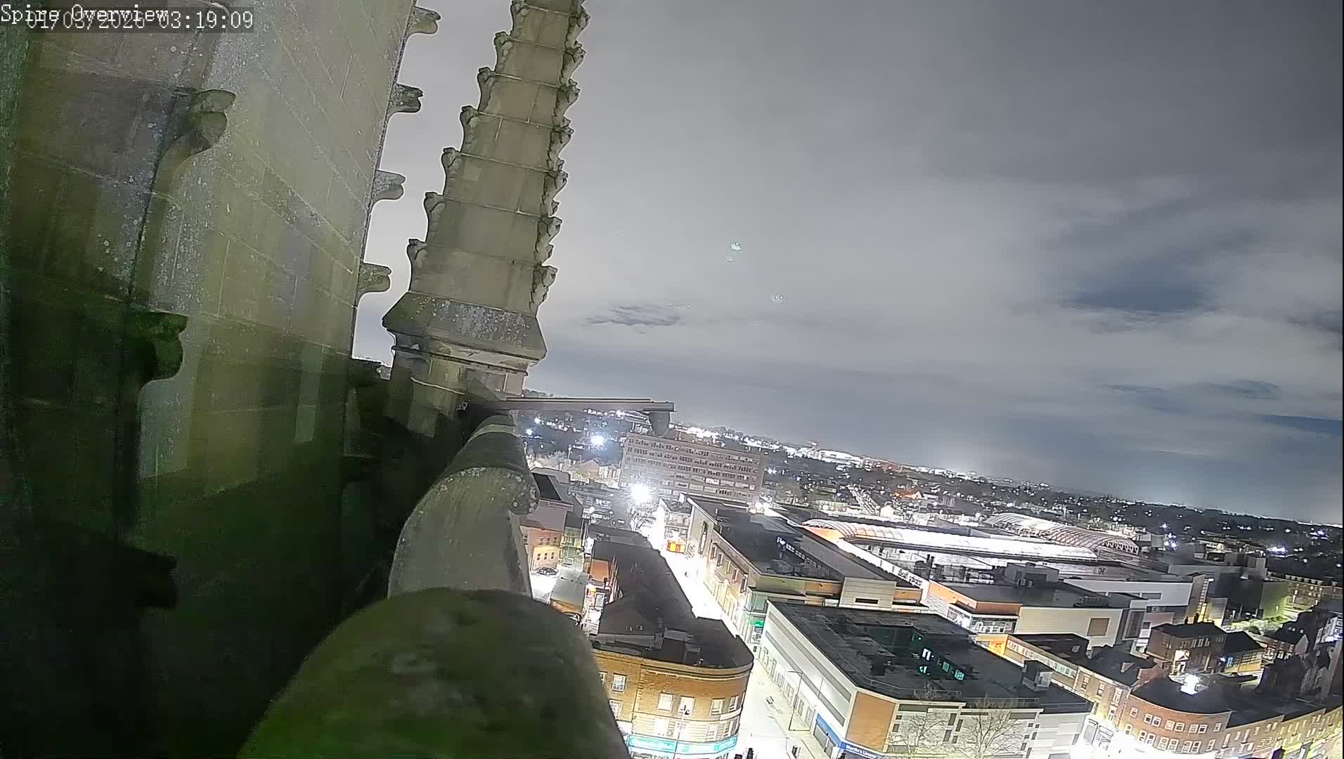 Wakefield City Skyline & Peregrine Life Project Live Cam - Wakefield, West Yorkshire, Yorkshire and the Humber, England, United Kingdom