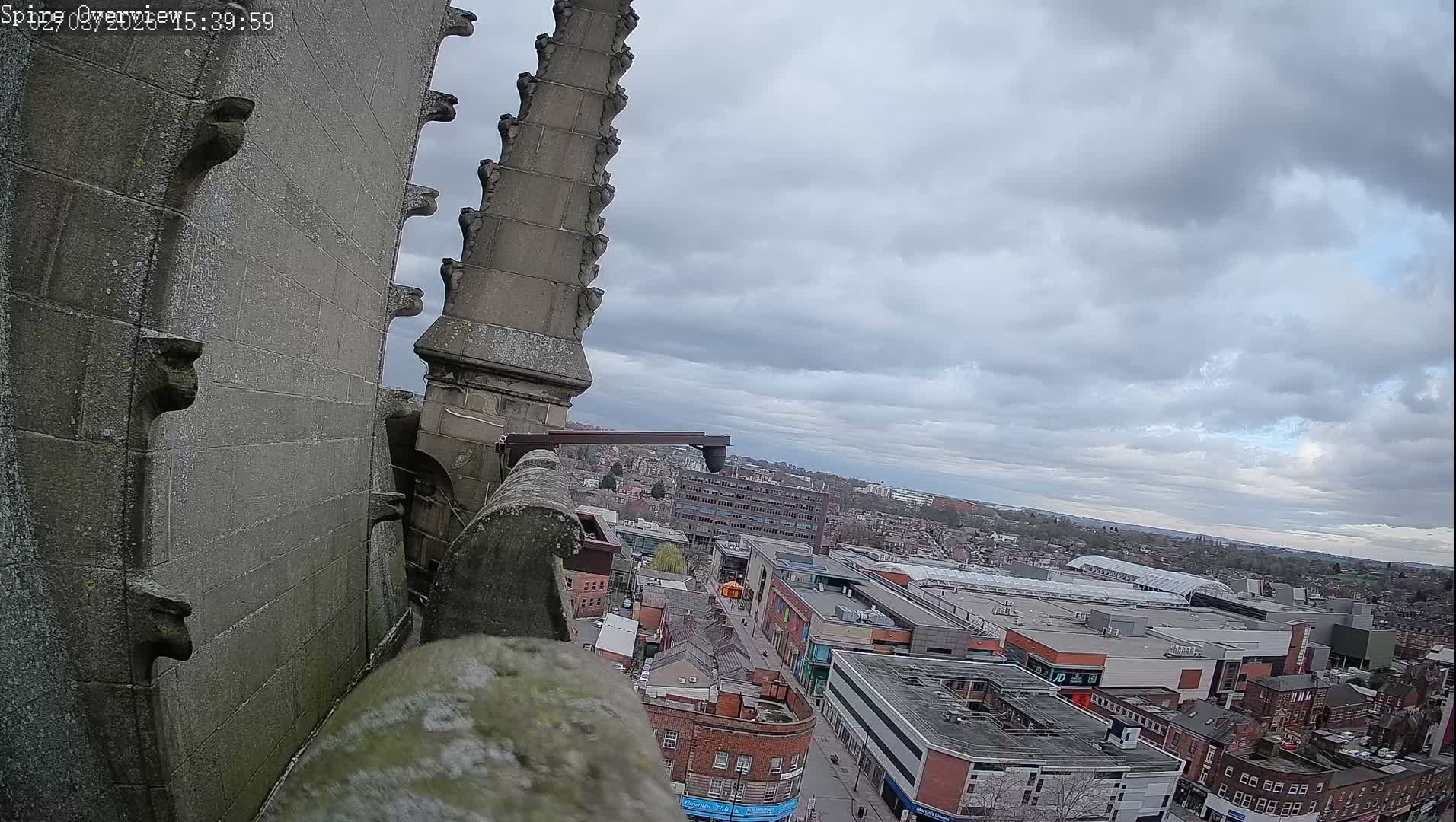 Wakefield City Skyline & Peregrine Life Project Live Cam - Wakefield, West Yorkshire, Yorkshire and the Humber, England, United Kingdom