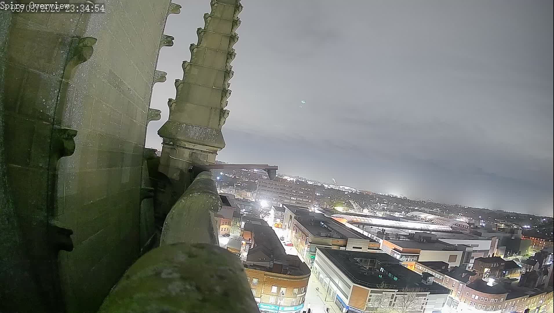 Wakefield City Skyline & Peregrine Life Project Live Cam - Wakefield, West Yorkshire, Yorkshire and the Humber, England, United Kingdom