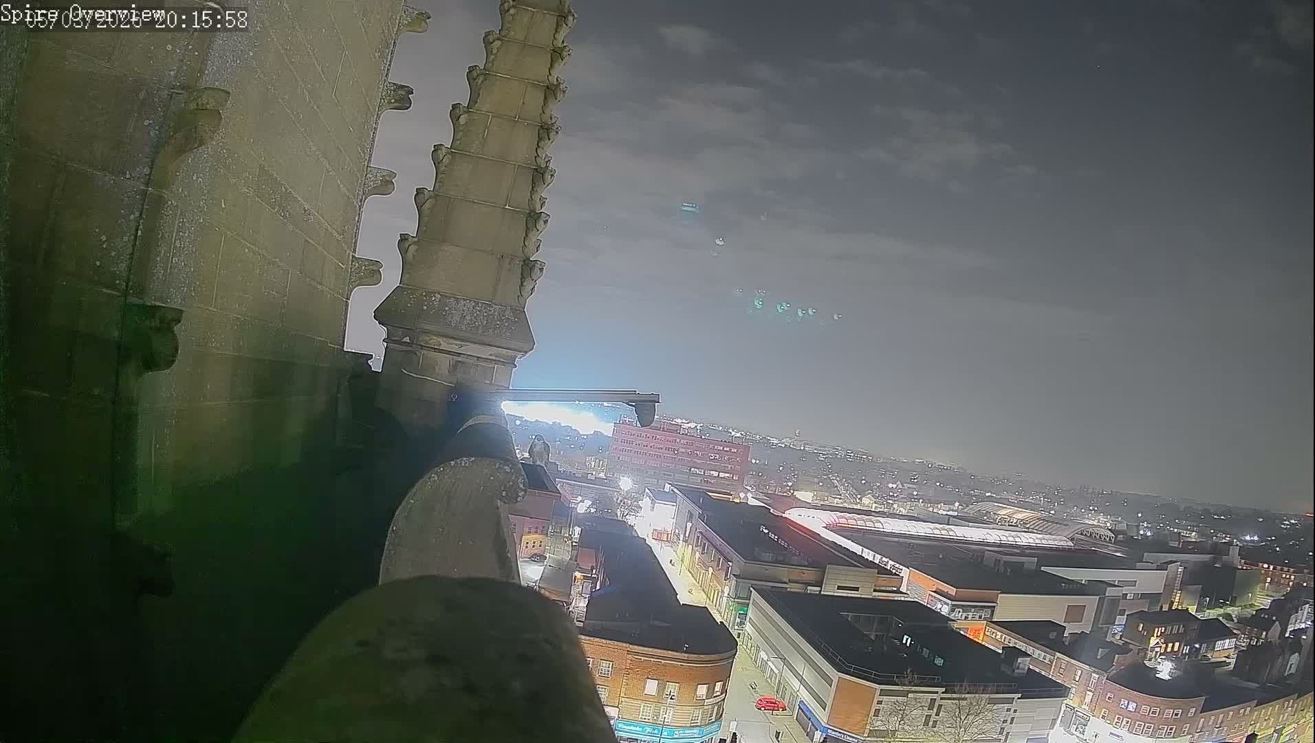Wakefield City Skyline & Peregrine Life Project Live Cam - Wakefield, West Yorkshire, Yorkshire and the Humber, England, United Kingdom