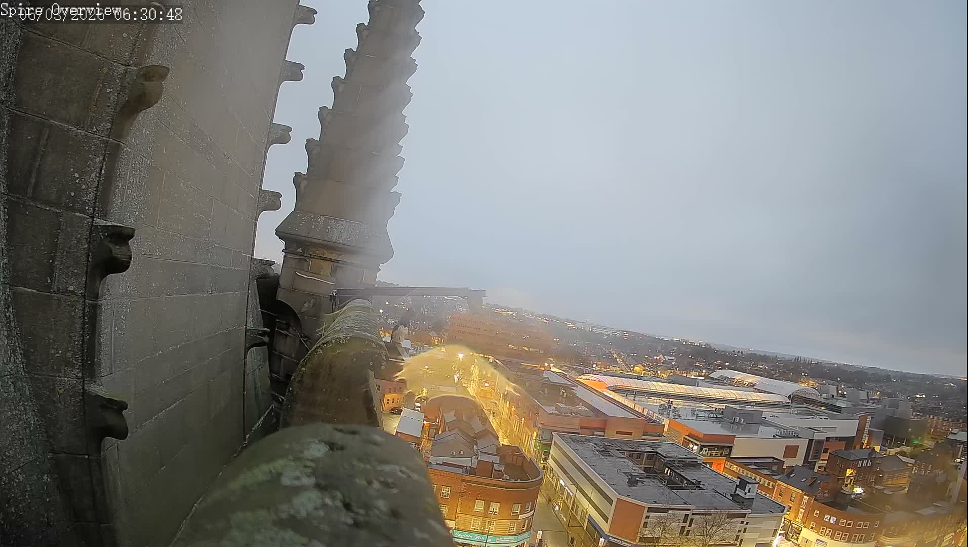 Wakefield City Skyline & Peregrine Life Project Live Cam - Wakefield, West Yorkshire, Yorkshire and the Humber, England, United Kingdom