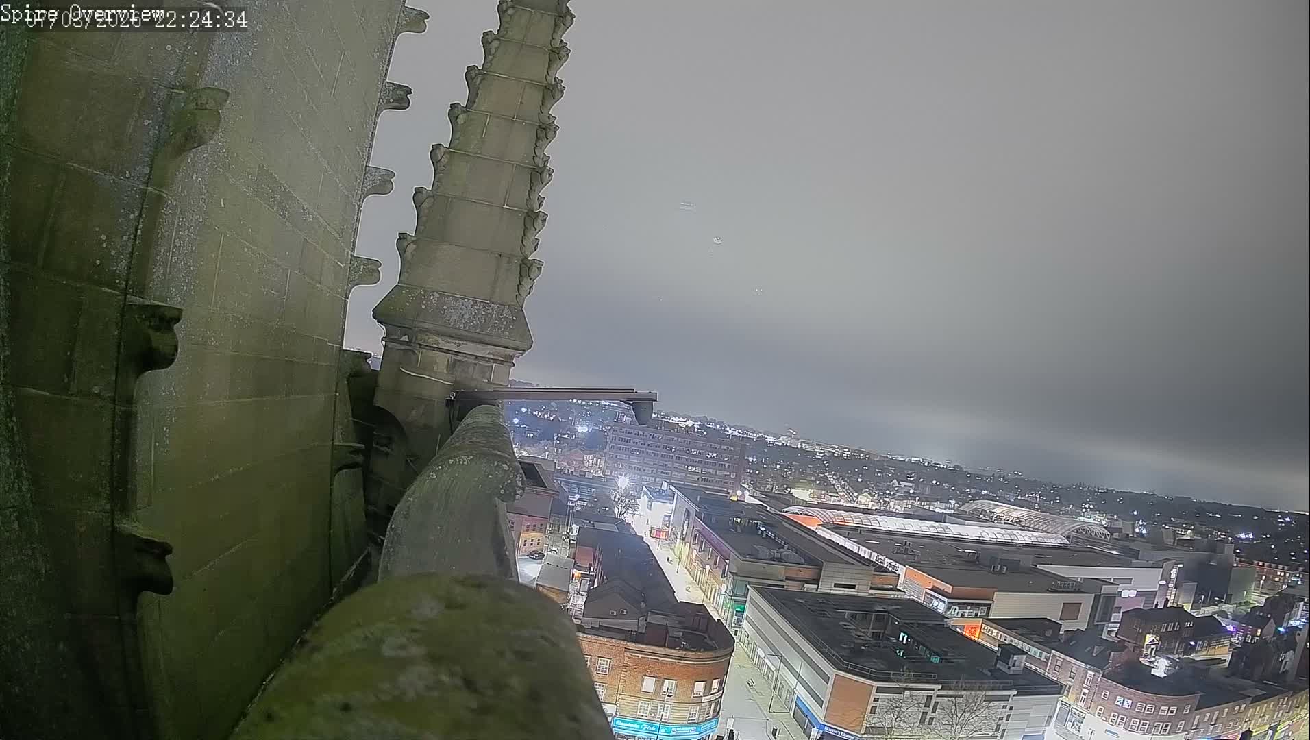 Wakefield City Skyline & Peregrine Life Project Live Cam - Wakefield, West Yorkshire, Yorkshire and the Humber, England, United Kingdom