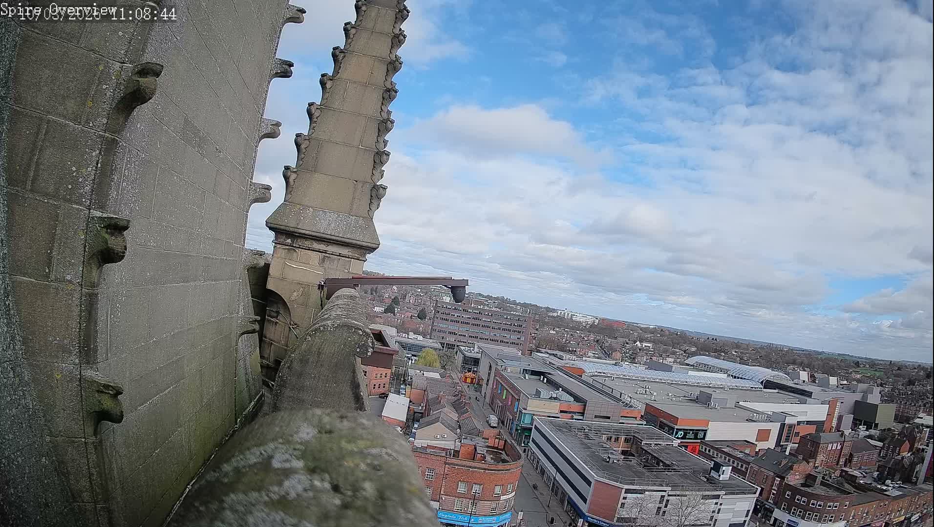 Wakefield City Skyline & Peregrine Life Project Live Cam - Wakefield, West Yorkshire, Yorkshire and the Humber, England, United Kingdom