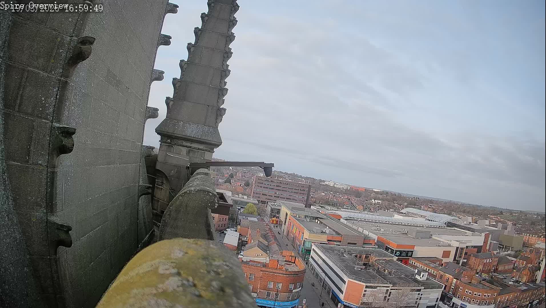 Wakefield City Skyline & Peregrine Life Project Live Cam - Wakefield, West Yorkshire, Yorkshire and the Humber, England, United Kingdom