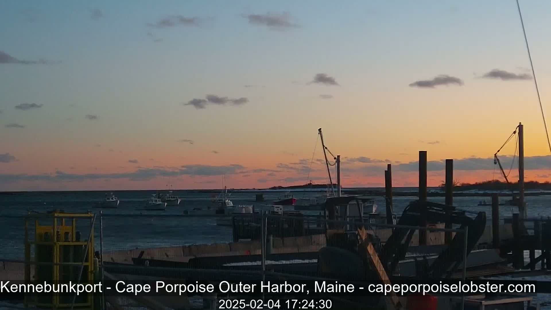 Cape Porpoise, Outer Harbor Live Cam - Kennebunkport, Maine, USA