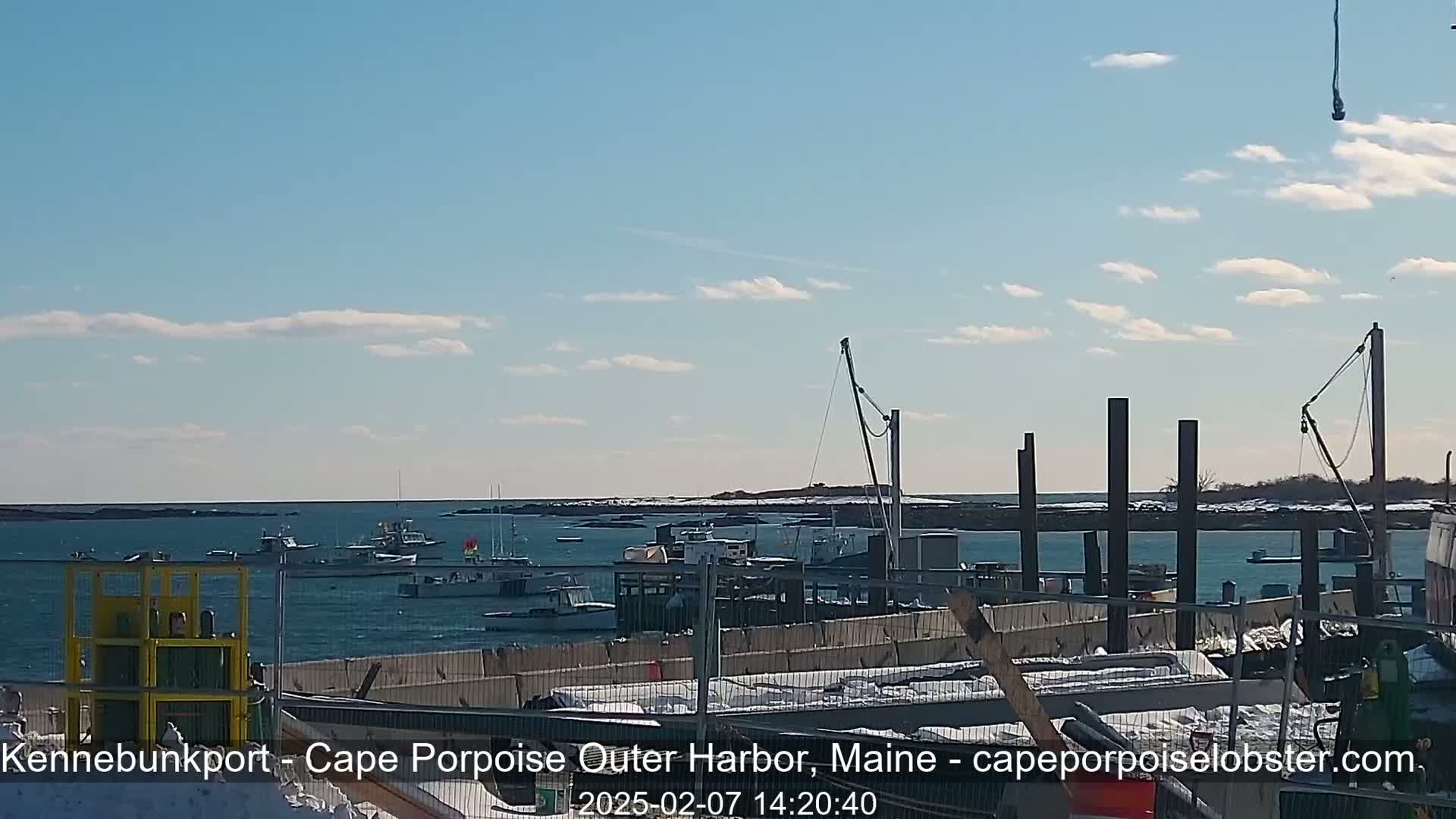 Cape Porpoise, Outer Harbor Live Cam - Kennebunkport, Maine, USA