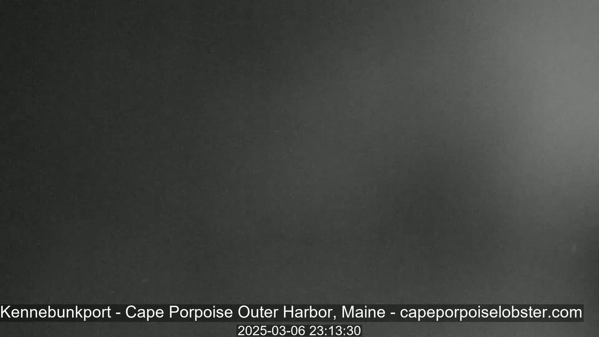A dark gray, mostly featureless image appears to depict a nighttime outdoor scene.