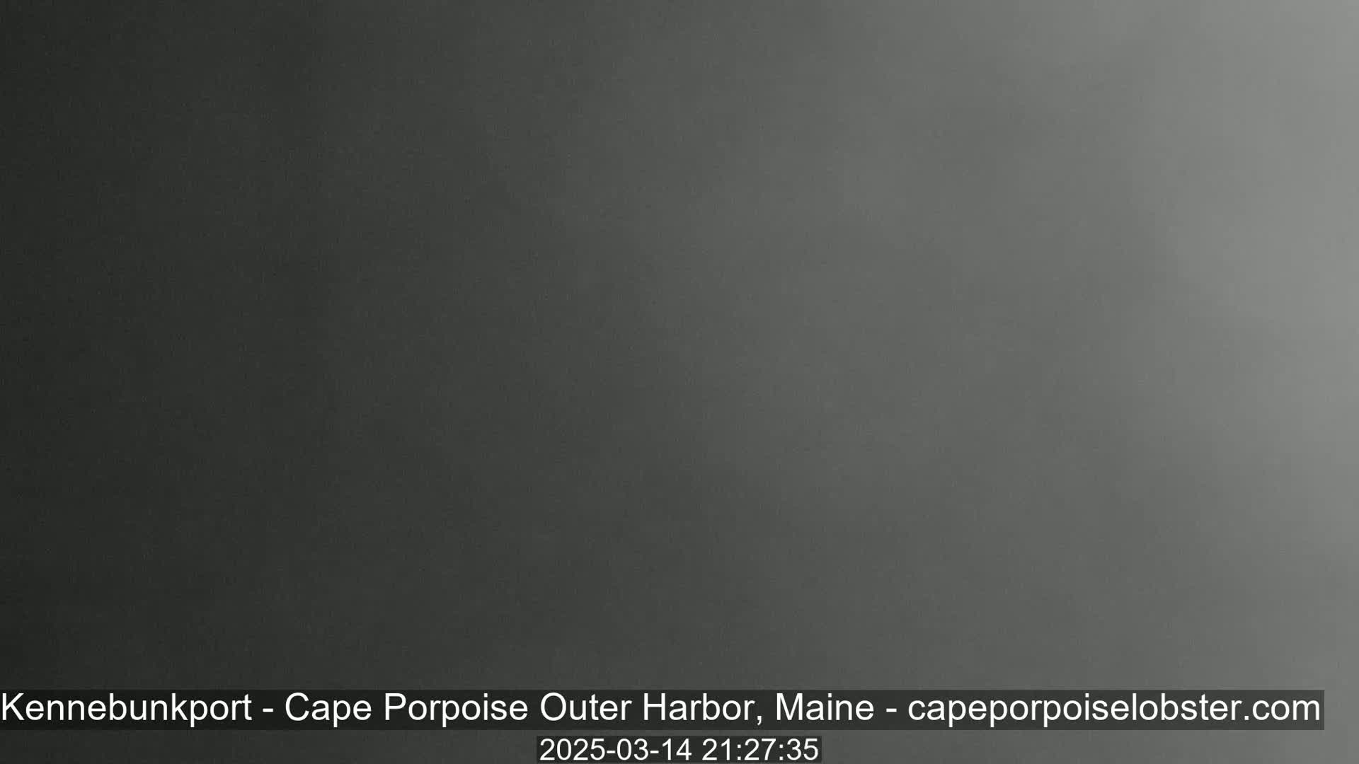 The image shows a uniformly dark gray screen.