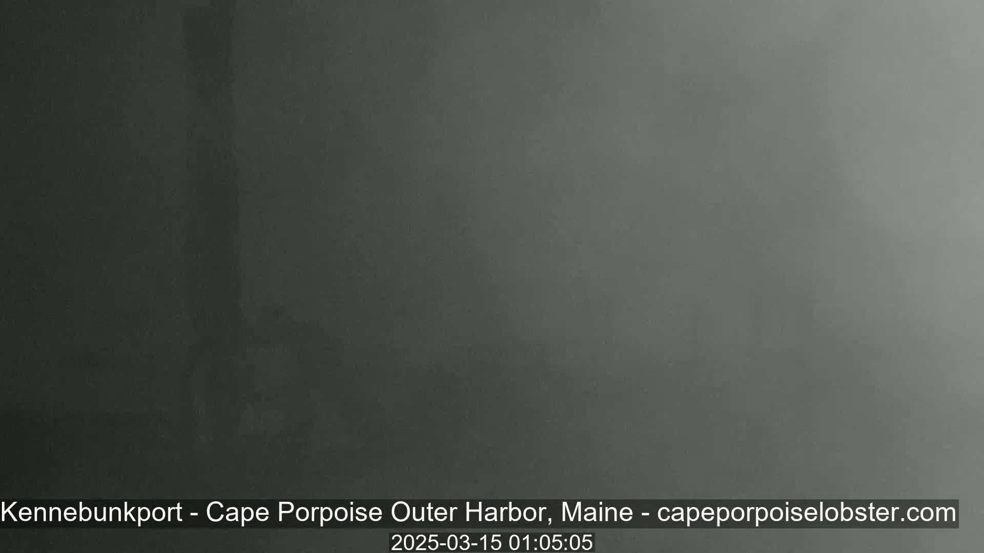 A very dark, foggy or hazy scene is visible.