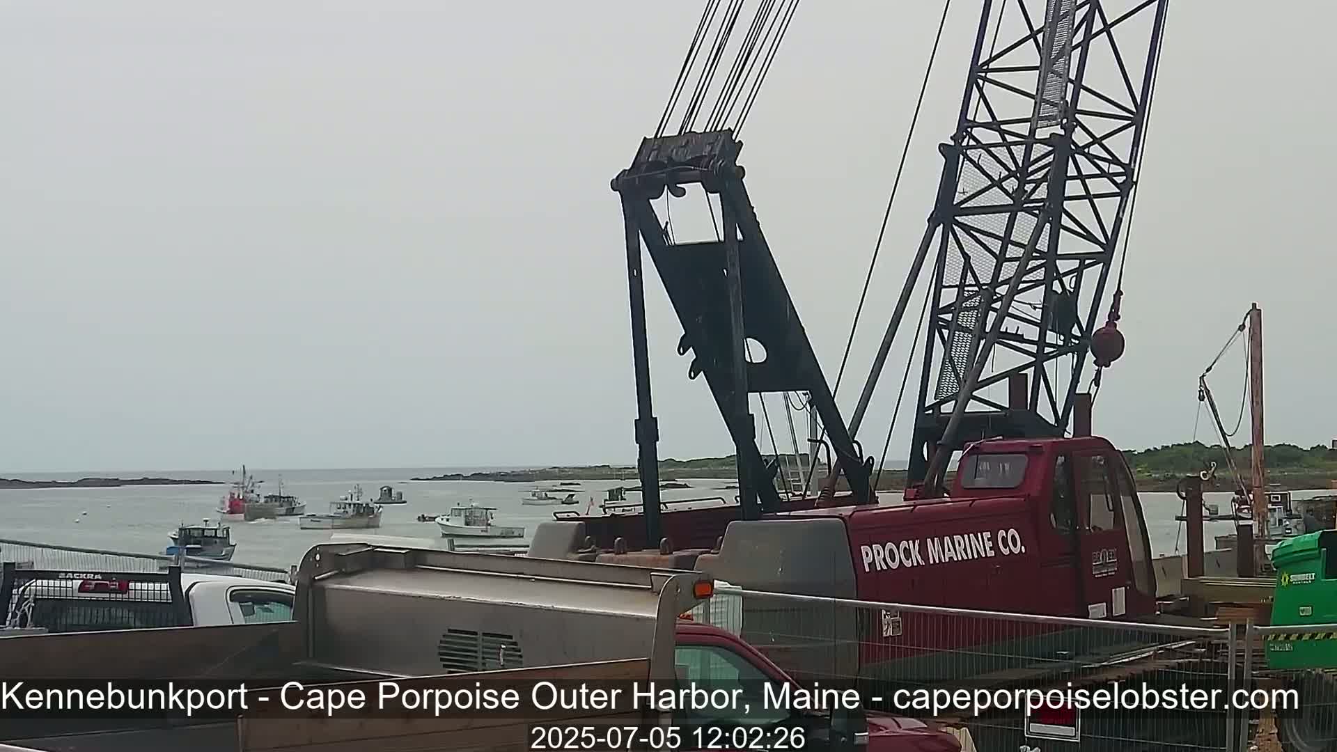 Cape Porpoise, Outer Harbor Live Cam - Kennebunkport, Maine, USA