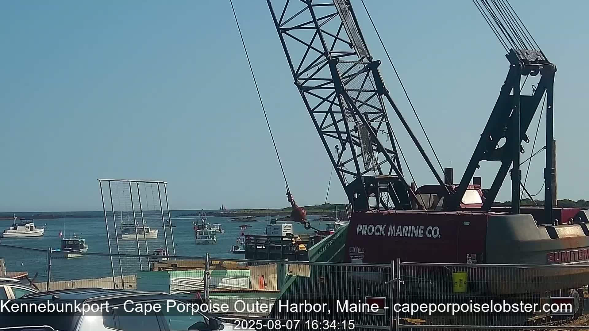 Cape Porpoise, Outer Harbor Live Cam - Kennebunkport, Maine, USA