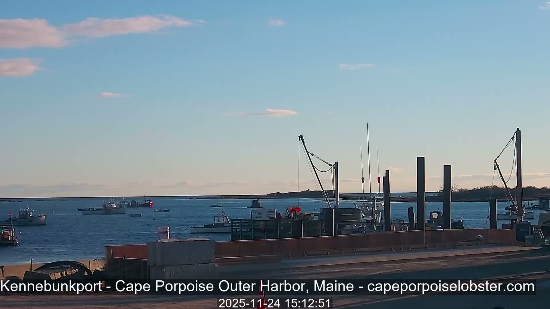 Cape Porpoise, Outer Harbor Live Cam - Kennebunkport, Maine, USA