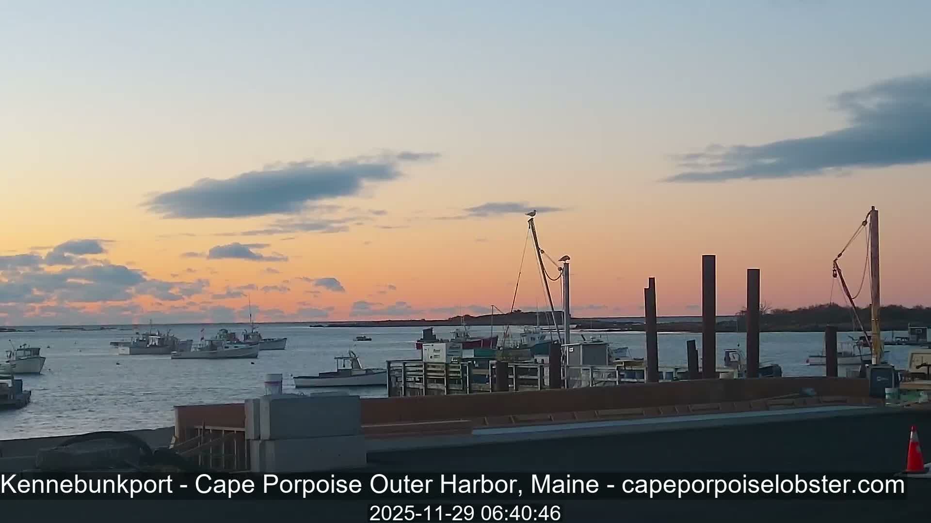 Cape Porpoise, Outer Harbor Live Cam - Kennebunkport, Maine, USA