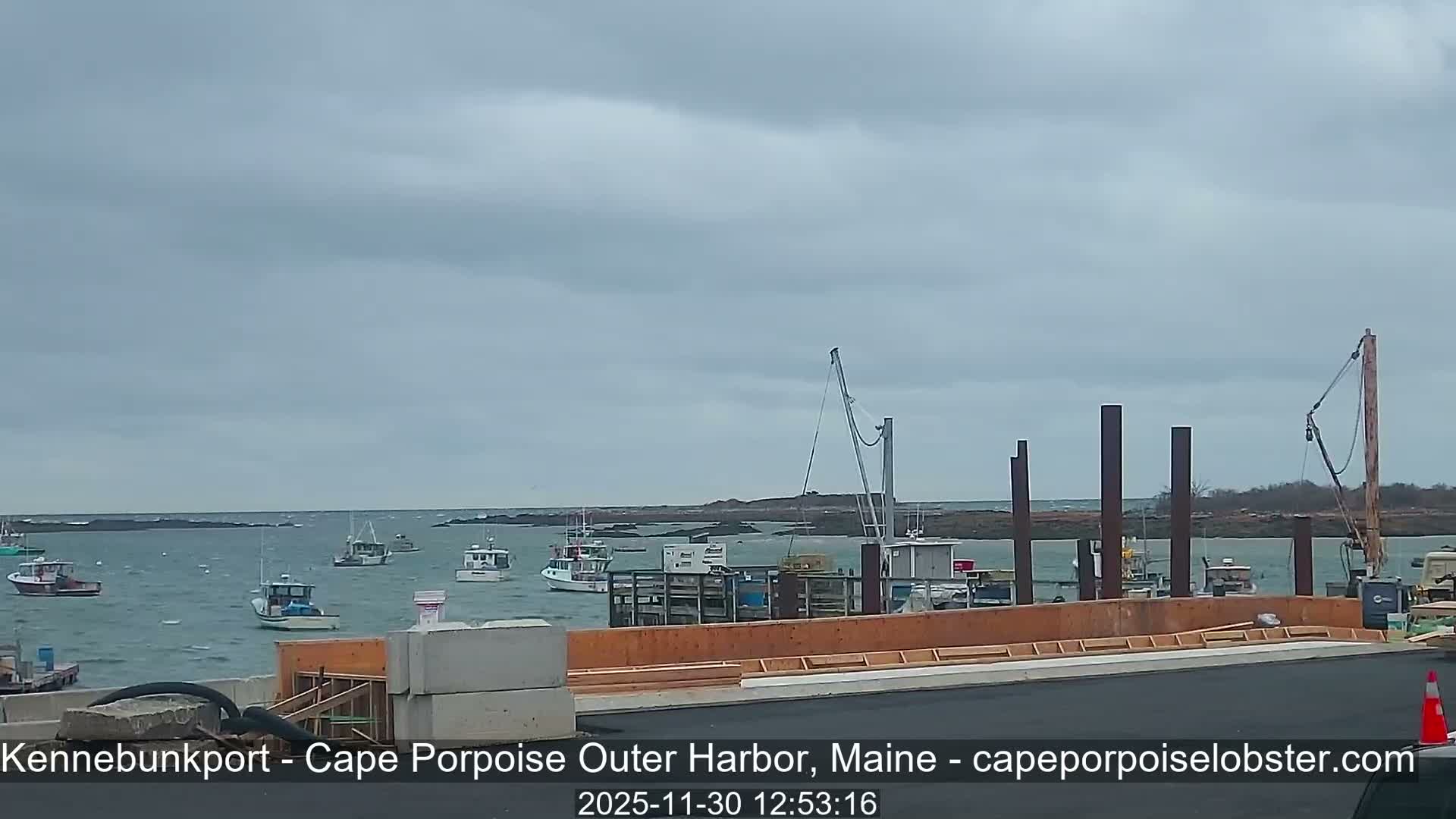 Cape Porpoise, Outer Harbor Live Cam - Kennebunkport, Maine, USA