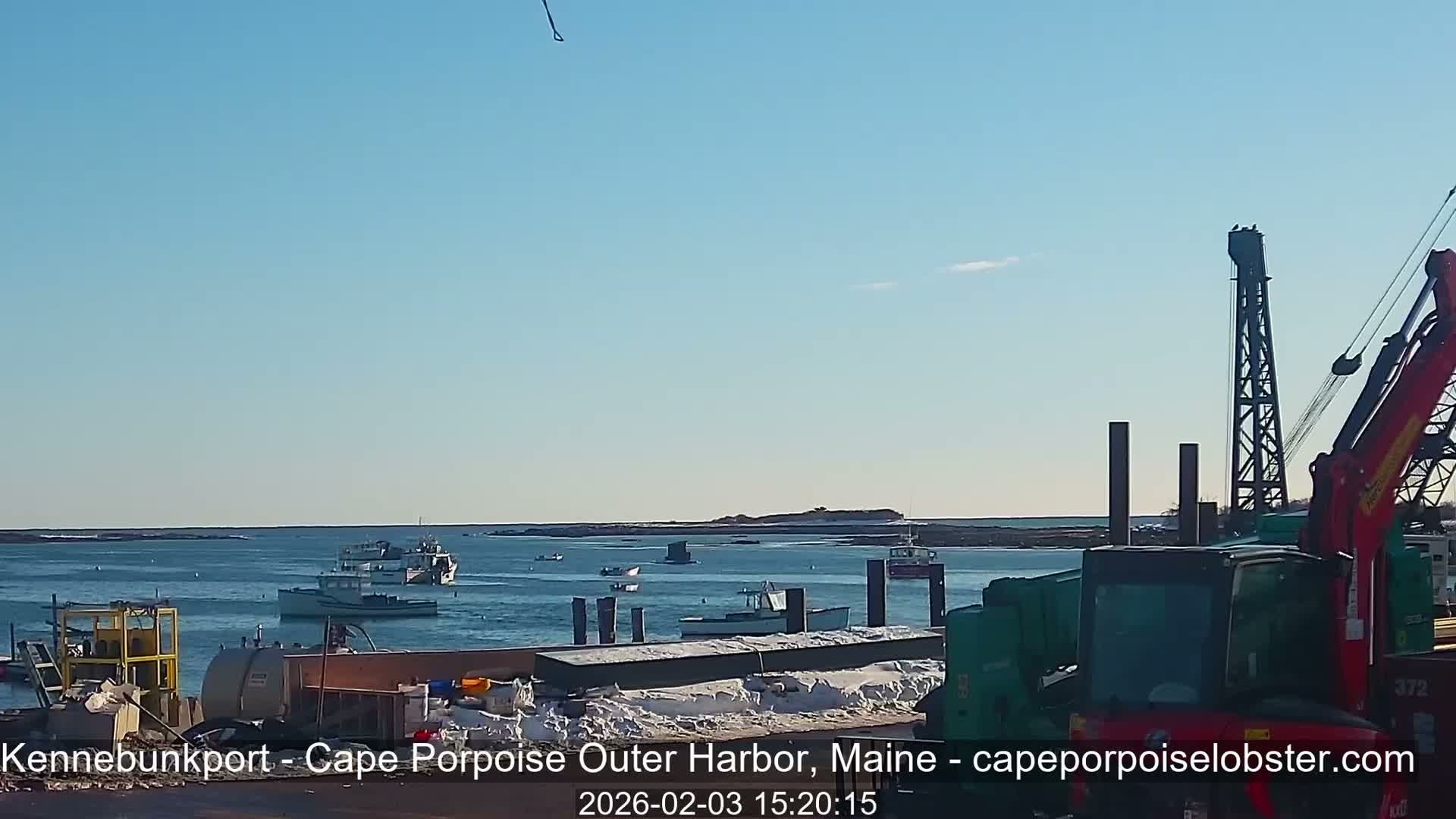 Cape Porpoise, Outer Harbor Live Cam - Kennebunkport, Maine, USA