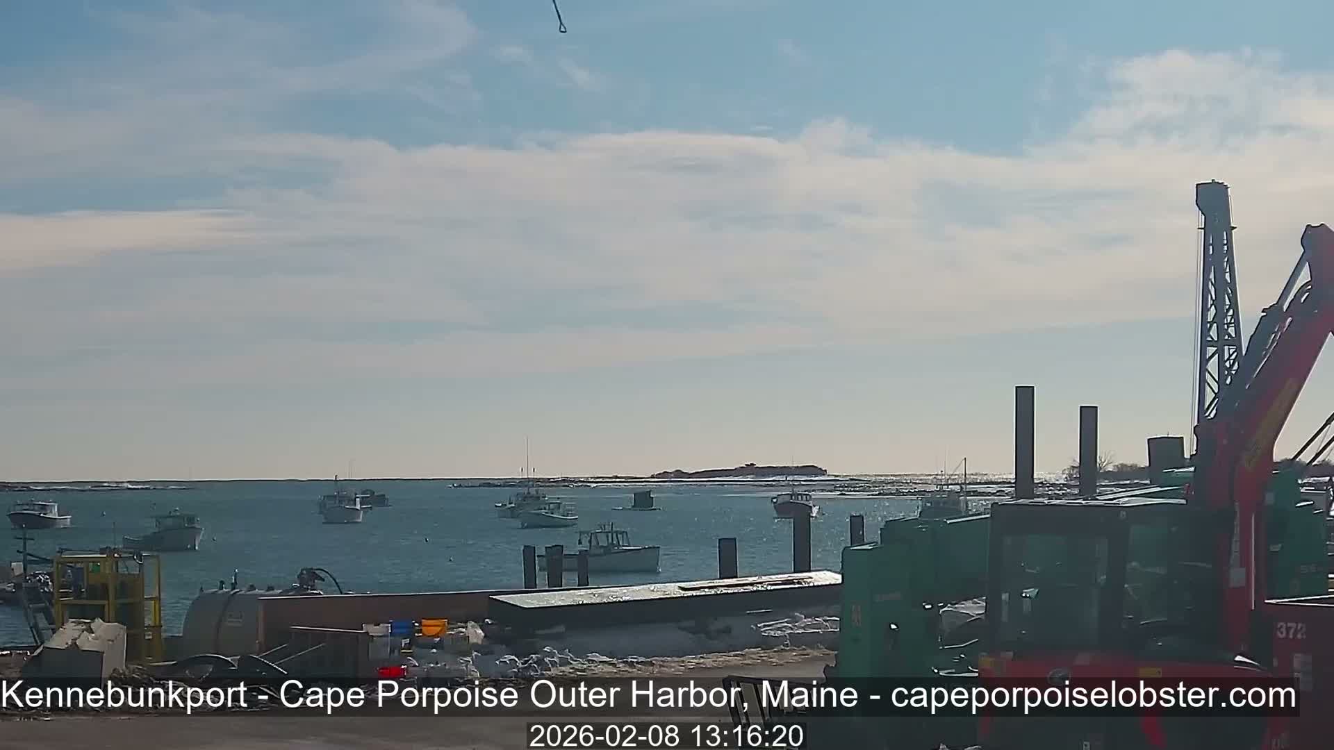 Cape Porpoise, Outer Harbor Live Cam - Kennebunkport, Maine, USA