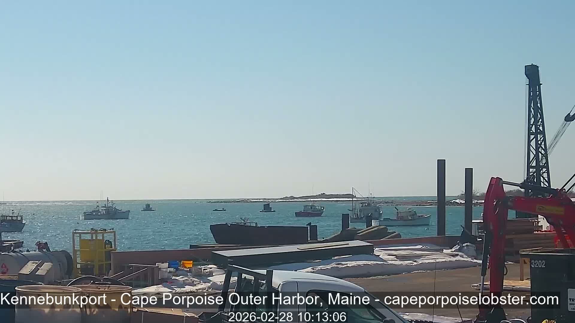 Cape Porpoise, Outer Harbor Live Cam - Kennebunkport, Maine, USA