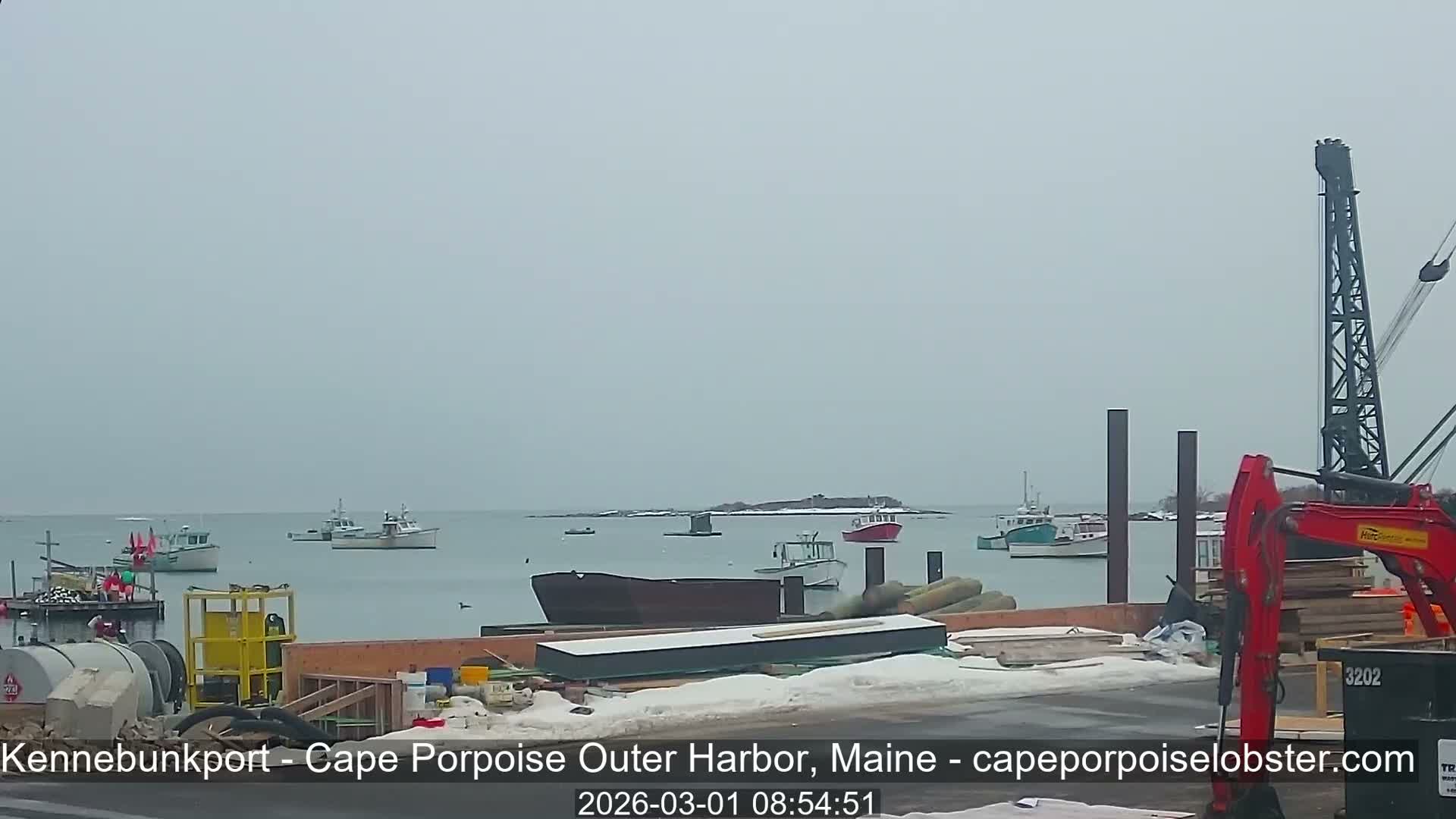 Cape Porpoise, Outer Harbor Live Cam - Kennebunkport, Maine, USA