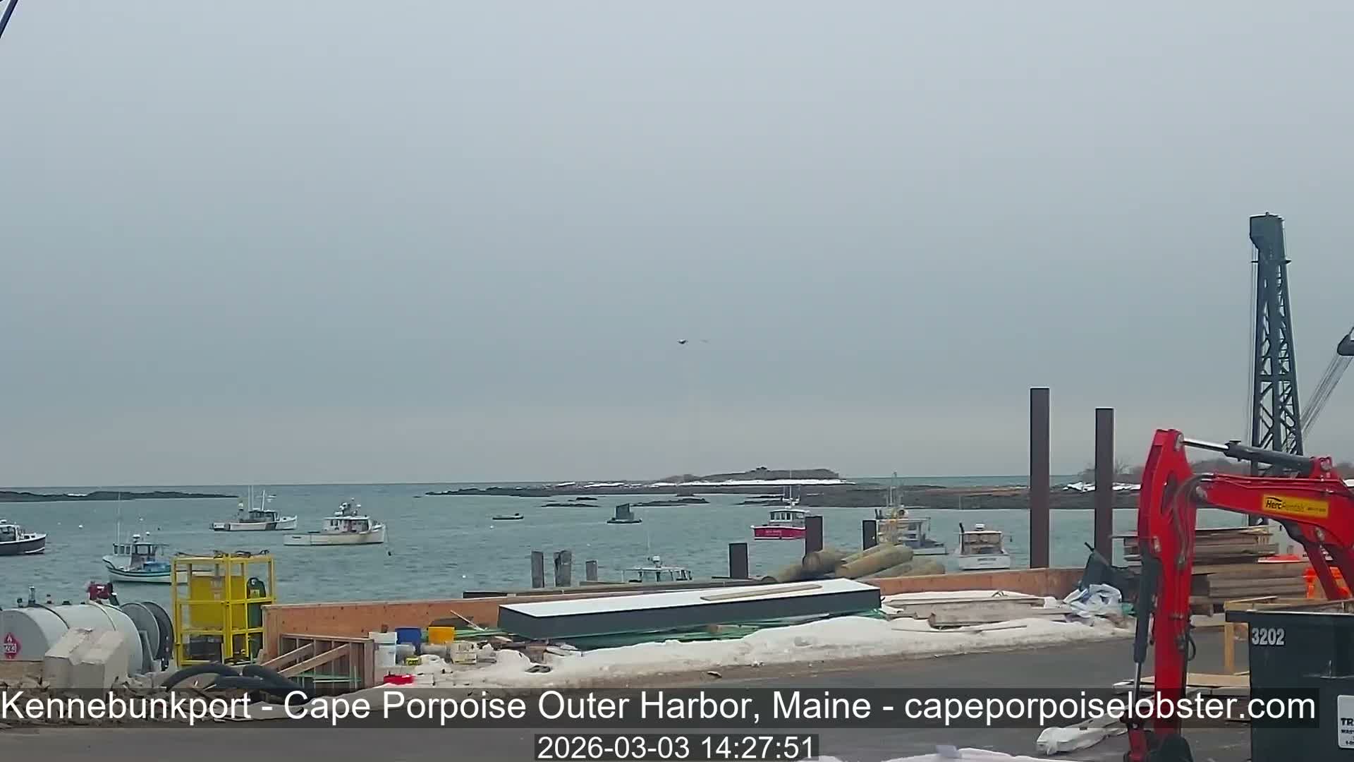 Cape Porpoise, Outer Harbor Live Cam - Kennebunkport, Maine, USA