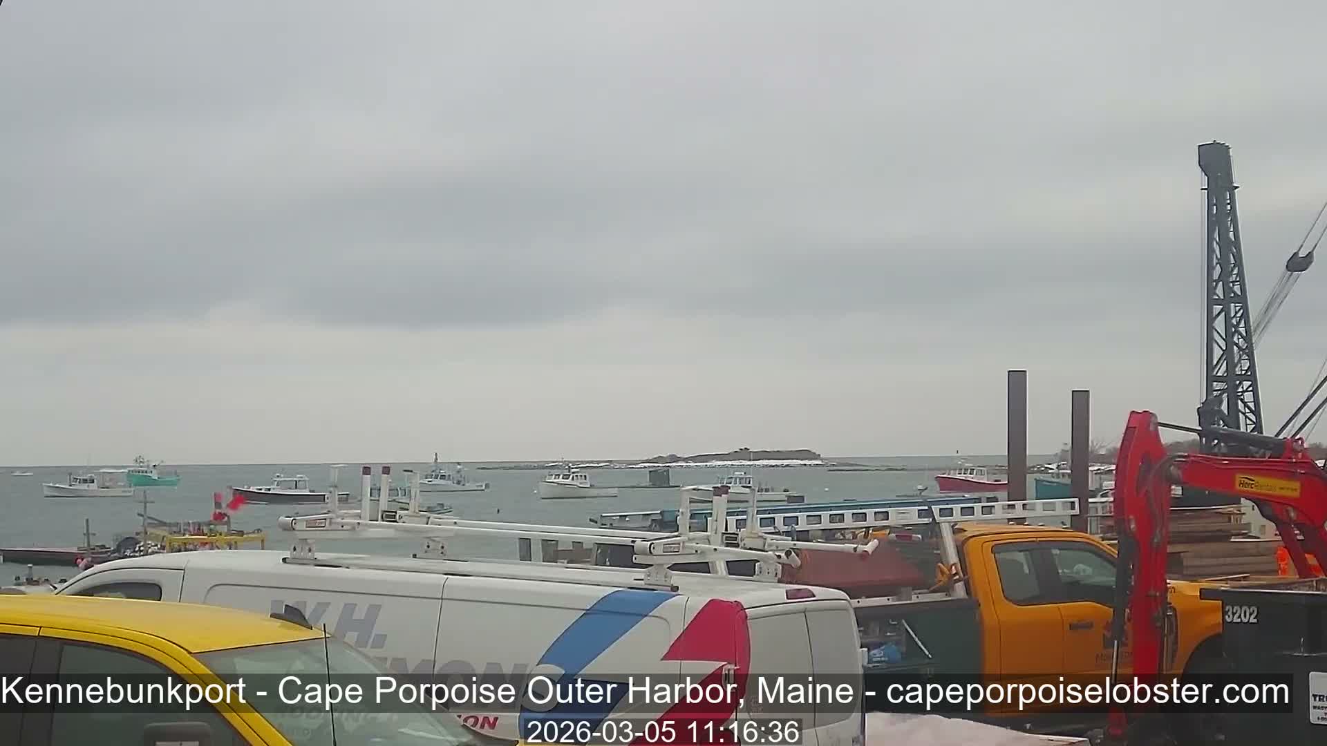 Cape Porpoise, Outer Harbor Live Cam - Kennebunkport, Maine, USA