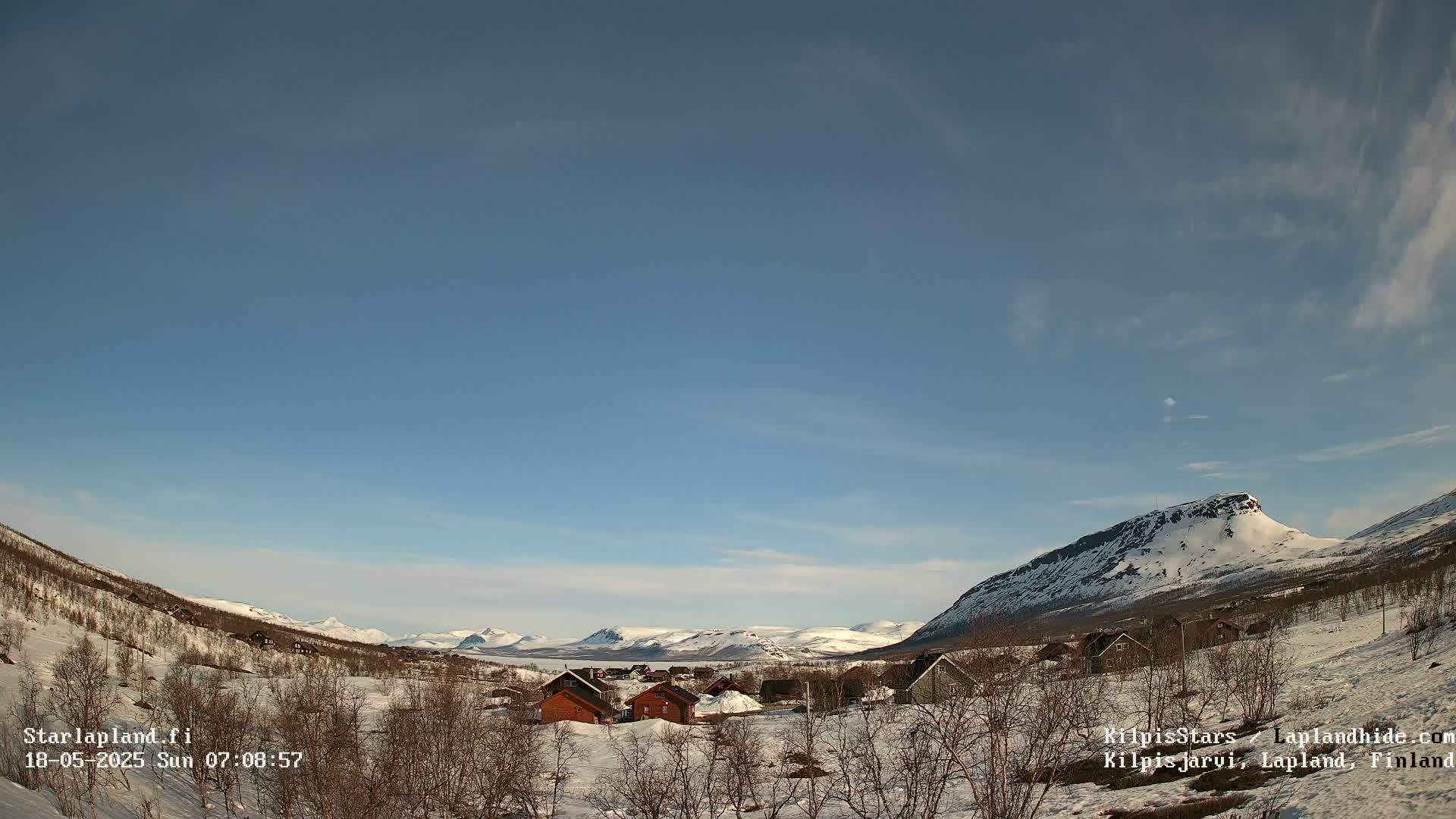 Kilpisjarvi Village , Northern Lights/Aurora Borealis Live Cam - Kilpisjärvi, Enontekiö, Lapland, Finland