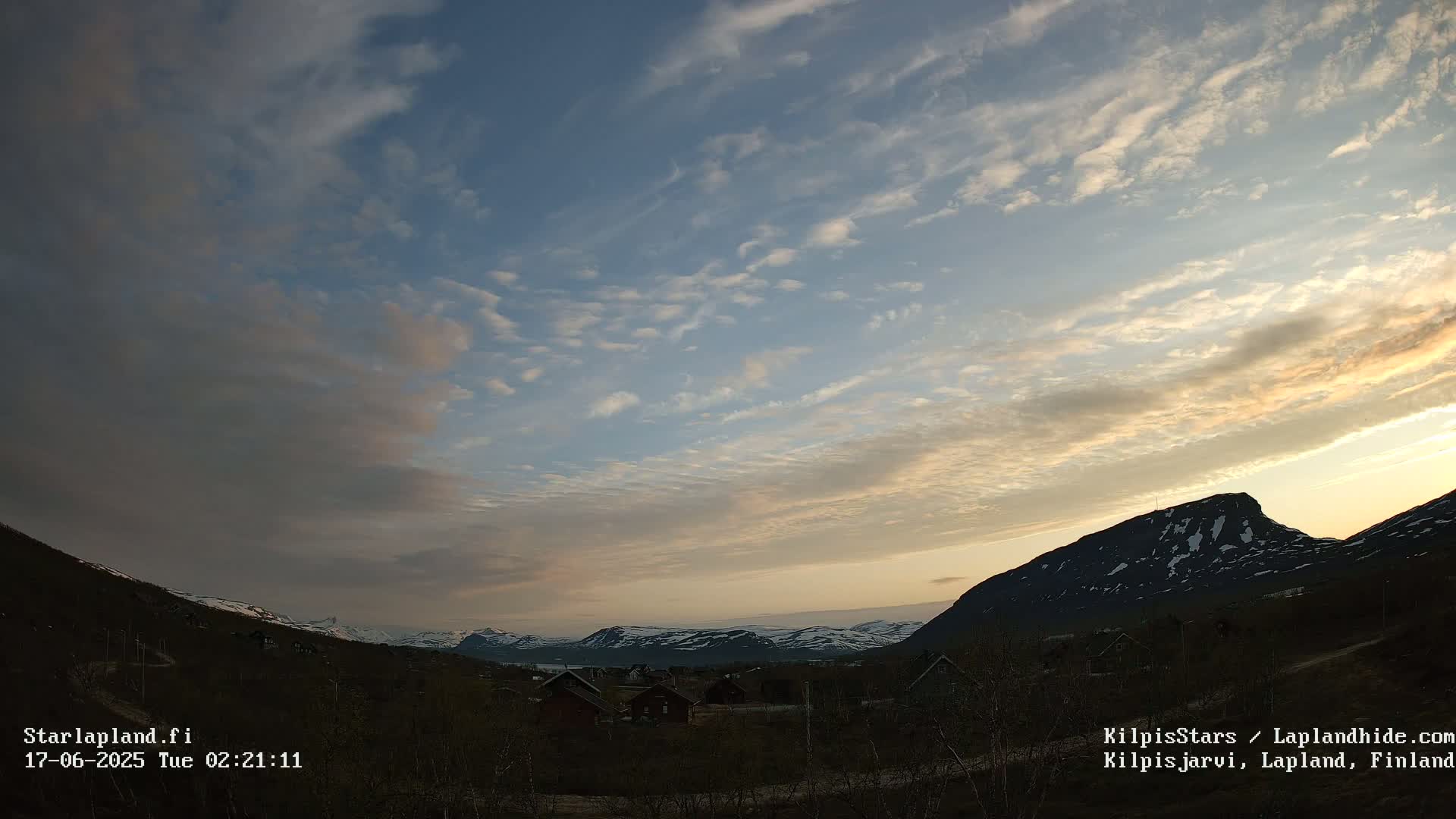 Kilpisjarvi Village , Northern Lights/Aurora Borealis Live Cam - Kilpisjärvi, Enontekiö, Lapland, Finland