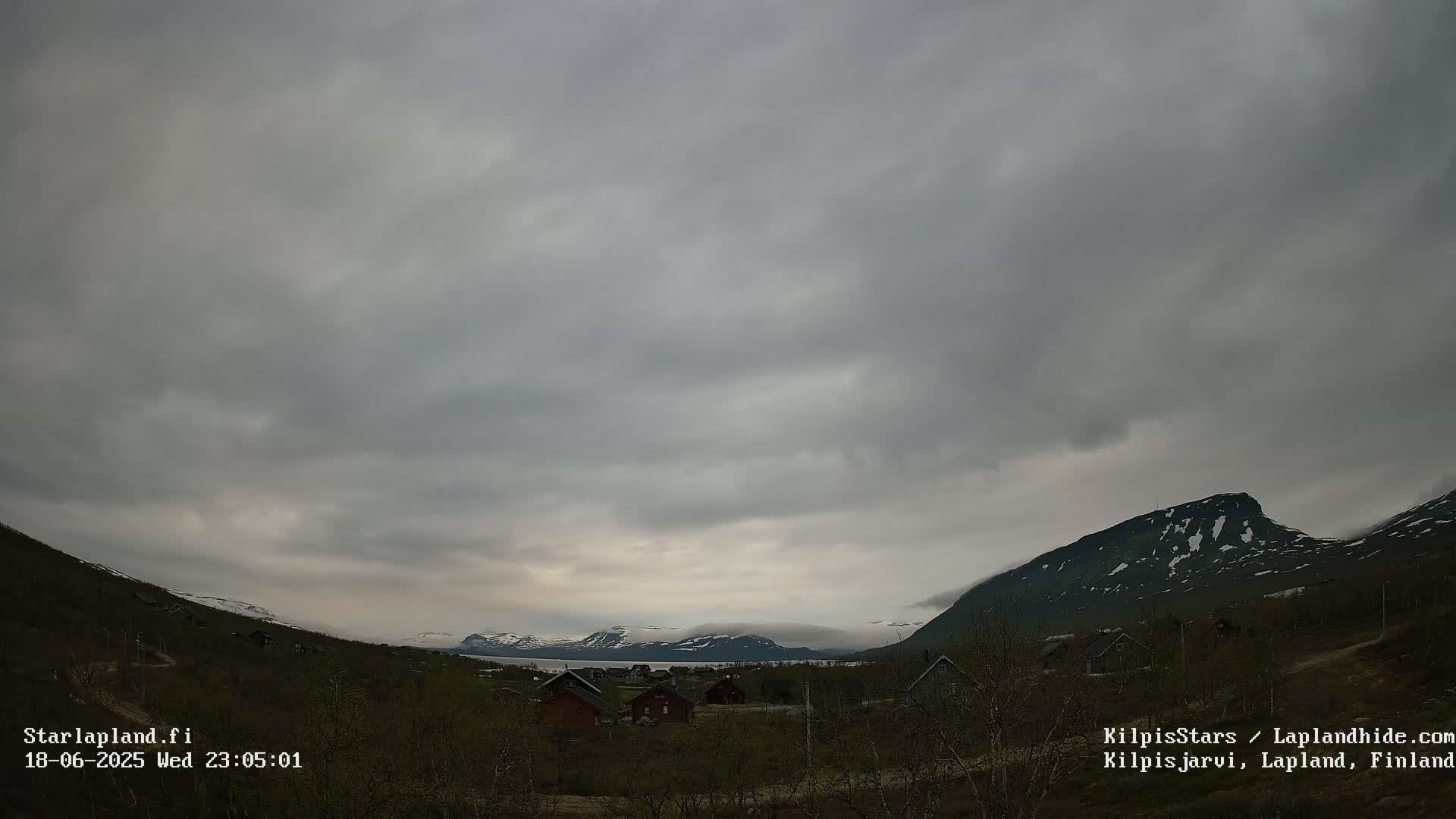 Kilpisjarvi Village , Northern Lights/Aurora Borealis Live Cam - Kilpisjärvi, Enontekiö, Lapland, Finland