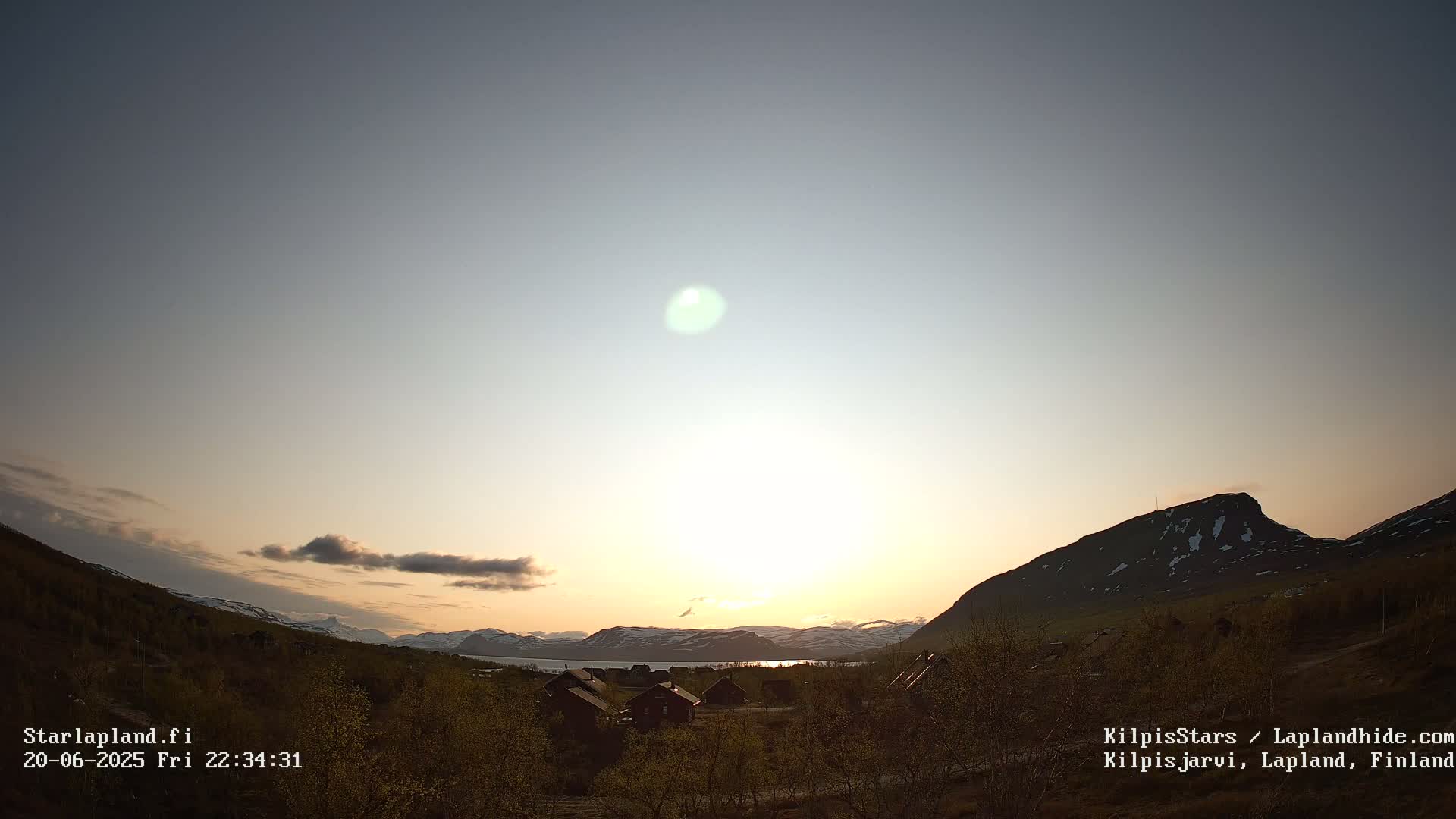 Kilpisjarvi Village , Northern Lights/Aurora Borealis Live Cam - Kilpisjärvi, Enontekiö, Lapland, Finland