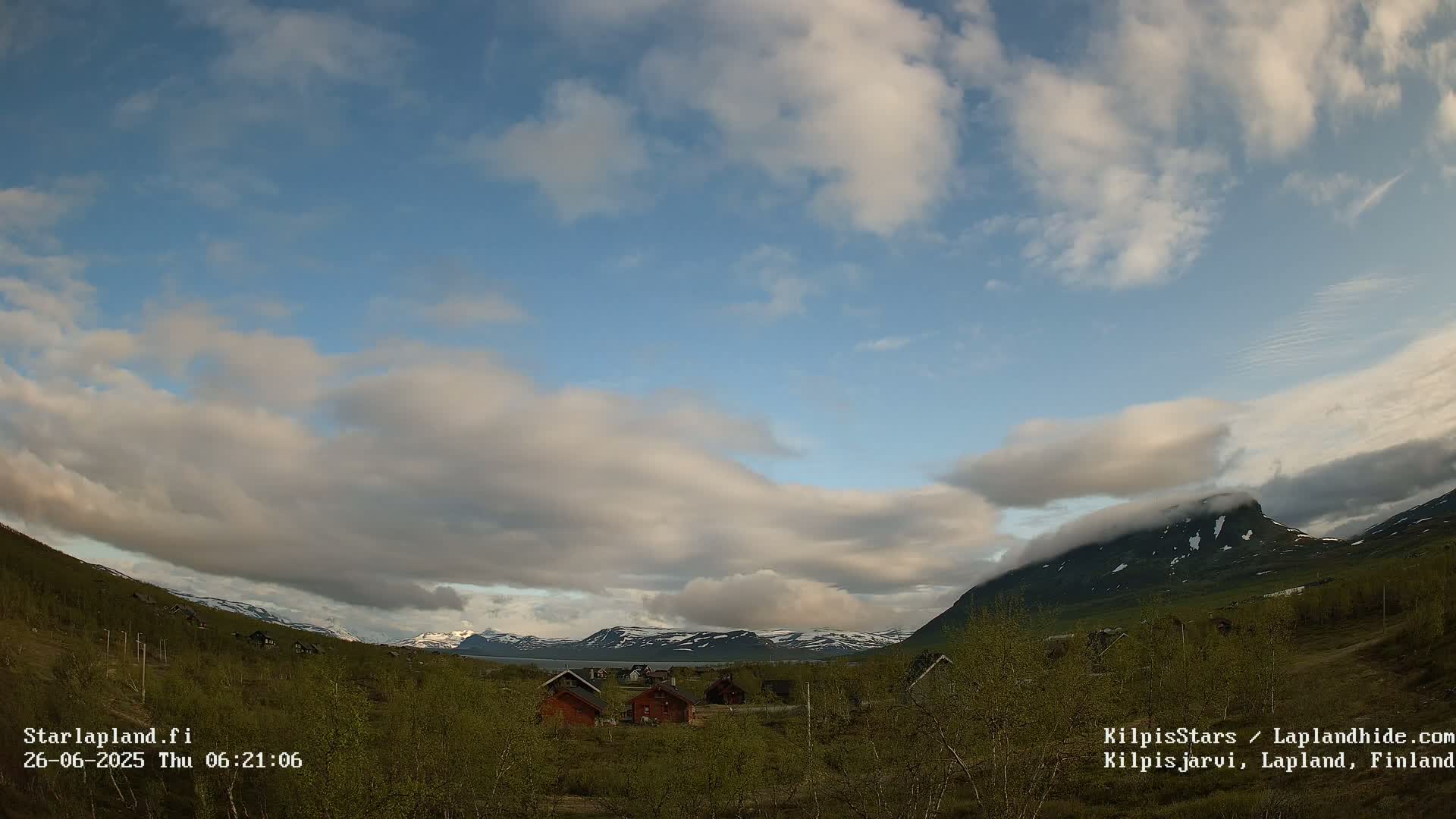 Kilpisjarvi Village , Northern Lights/Aurora Borealis Live Cam - Kilpisjärvi, Enontekiö, Lapland, Finland