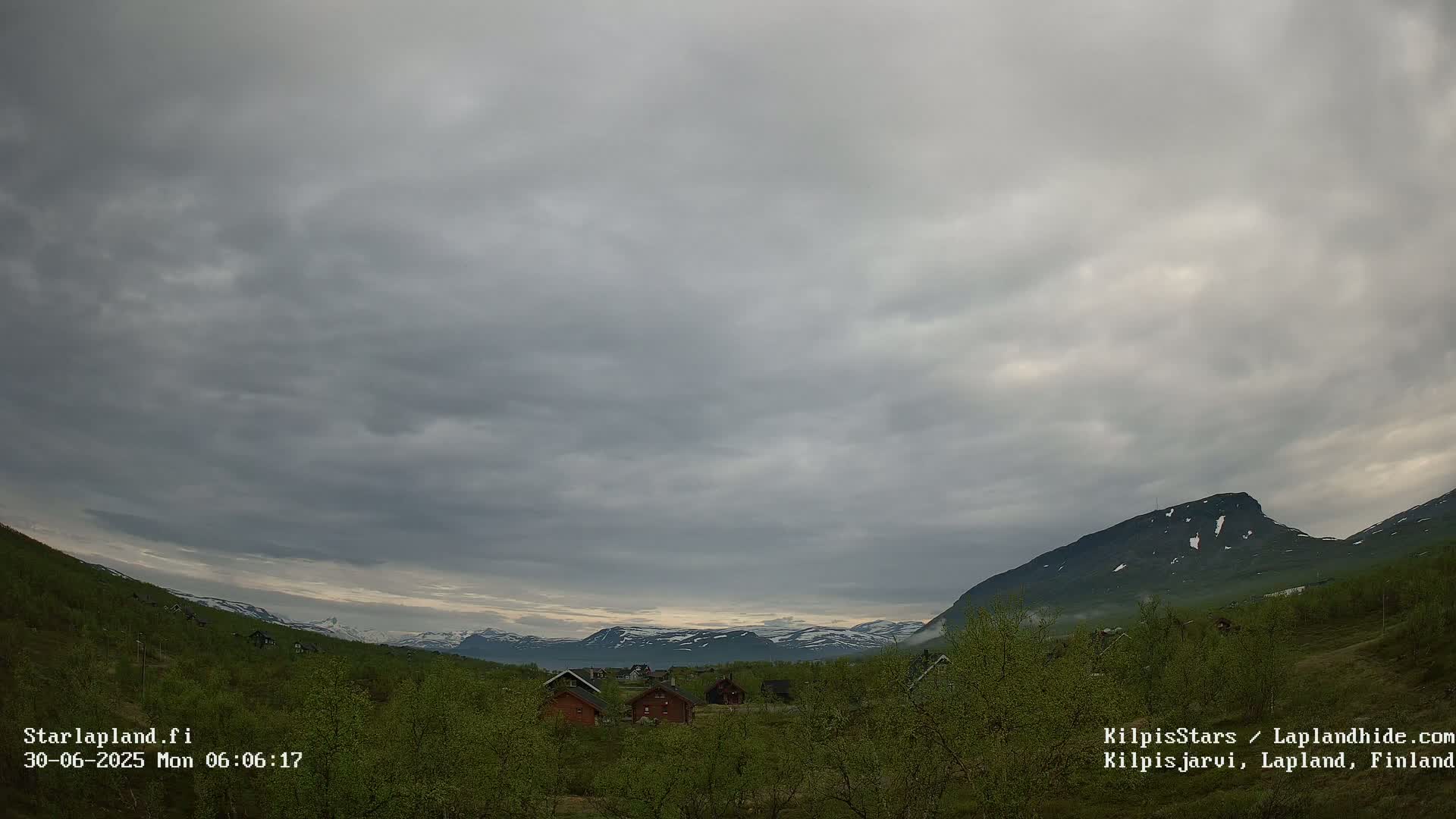 Kilpisjarvi Village , Northern Lights/Aurora Borealis Live Cam - Kilpisjärvi, Enontekiö, Lapland, Finland