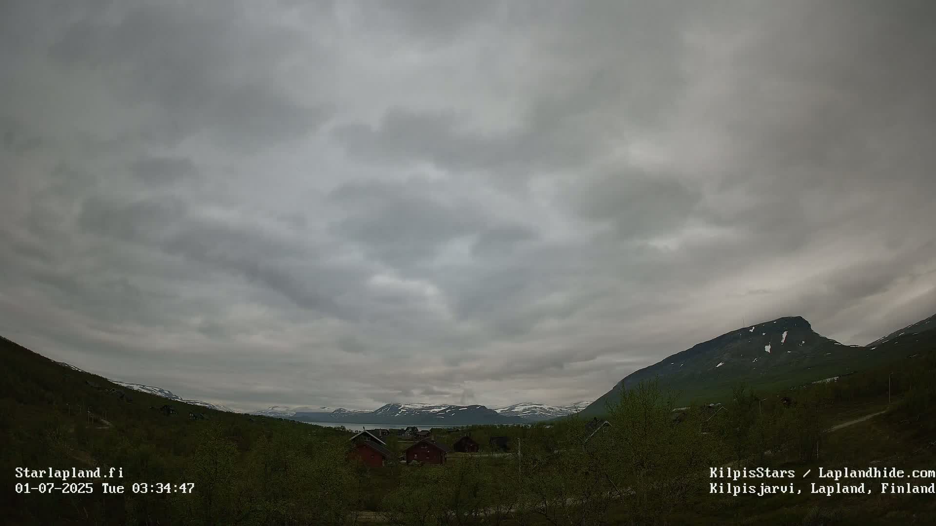 Kilpisjarvi Village , Northern Lights/Aurora Borealis Live Cam - Kilpisjärvi, Enontekiö, Lapland, Finland