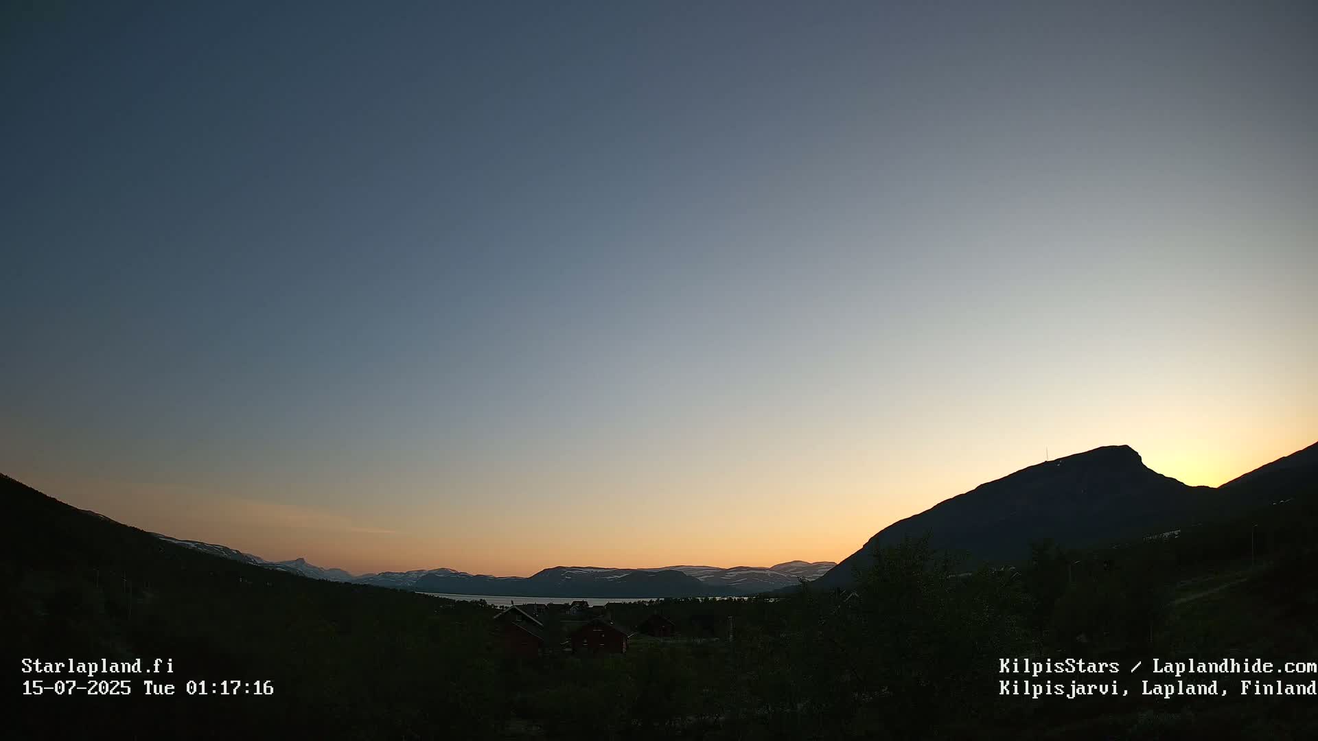 Kilpisjarvi Village , Northern Lights/Aurora Borealis Live Cam - Kilpisjärvi, Enontekiö, Lapland, Finland