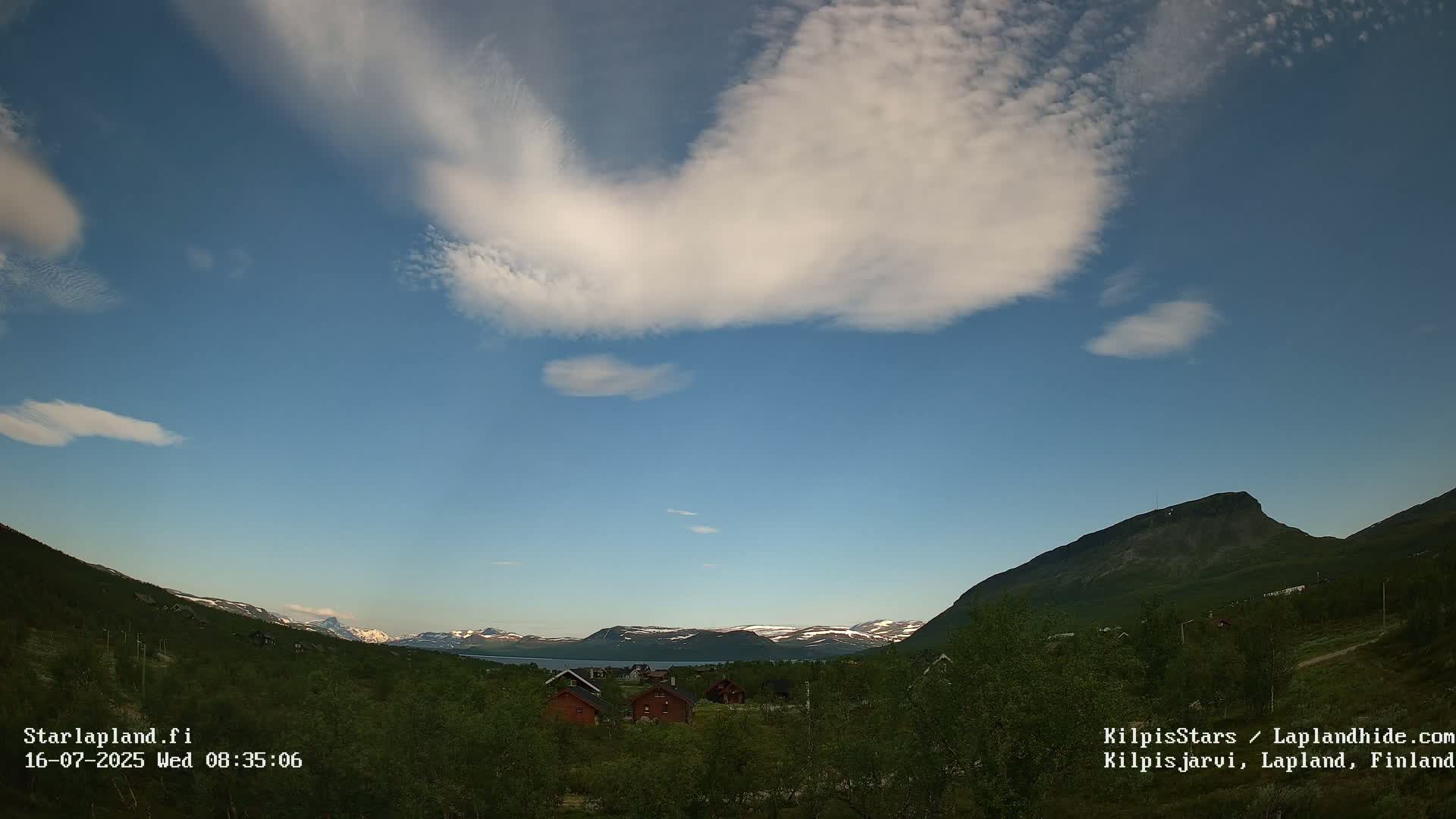 Kilpisjarvi Village , Northern Lights/Aurora Borealis Live Cam - Kilpisjärvi, Enontekiö, Lapland, Finland