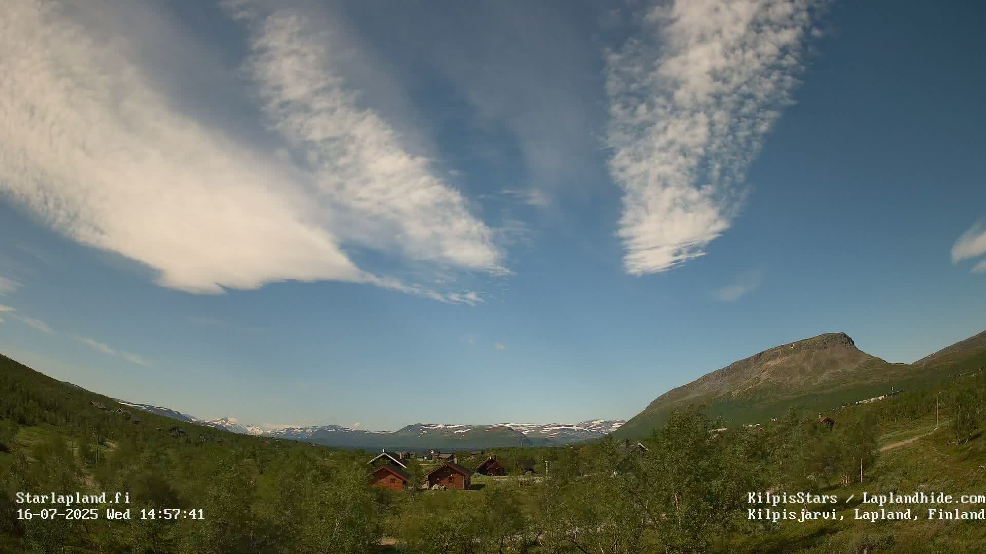 Kilpisjarvi Village , Northern Lights/Aurora Borealis Live Cam - Kilpisjärvi, Enontekiö, Lapland, Finland