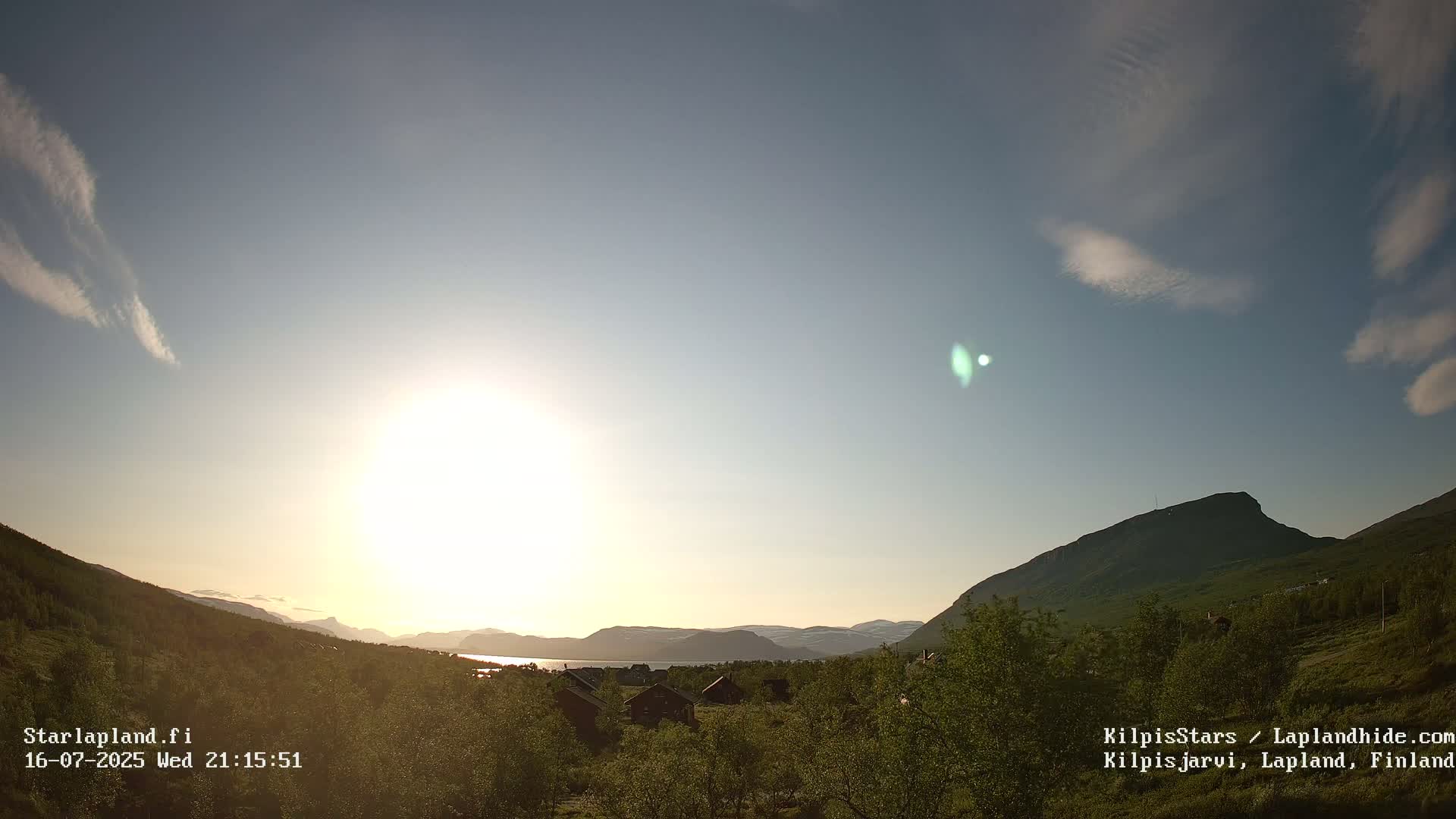 Kilpisjarvi Village , Northern Lights/Aurora Borealis Live Cam - Kilpisjärvi, Enontekiö, Lapland, Finland