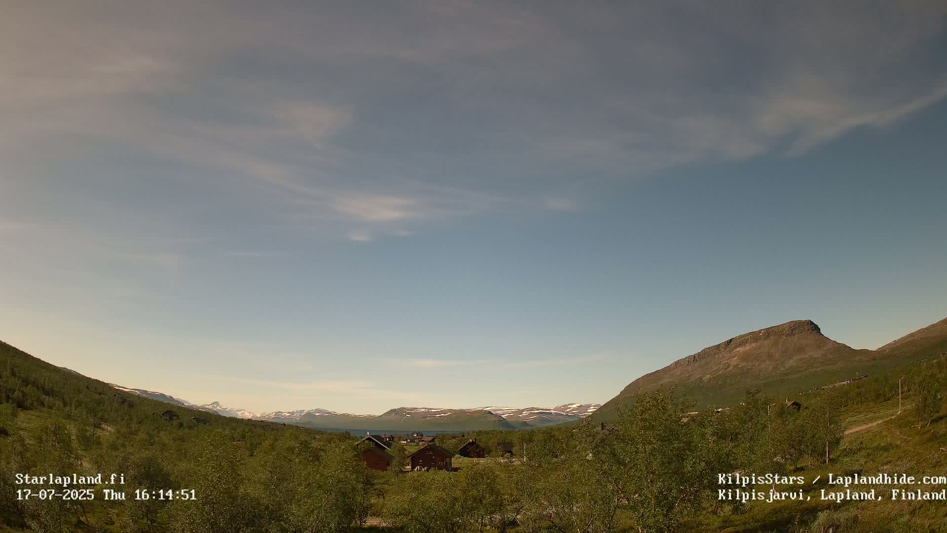 Kilpisjarvi Village , Northern Lights/Aurora Borealis Live Cam - Kilpisjärvi, Enontekiö, Lapland, Finland