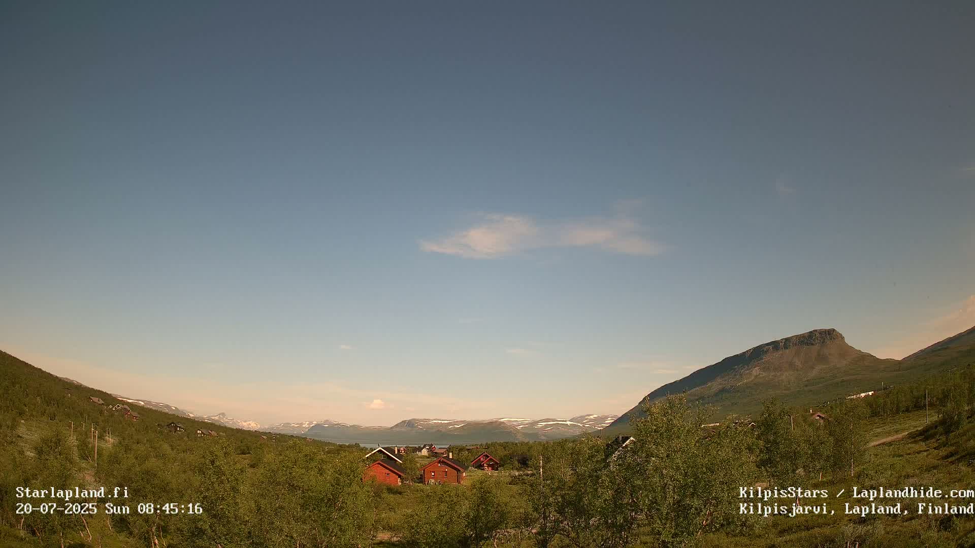 Kilpisjarvi Village , Northern Lights/Aurora Borealis Live Cam - Kilpisjärvi, Enontekiö, Lapland, Finland