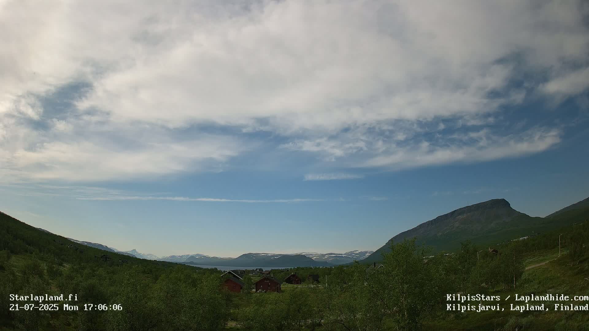 Kilpisjarvi Village , Northern Lights/Aurora Borealis Live Cam - Kilpisjärvi, Enontekiö, Lapland, Finland