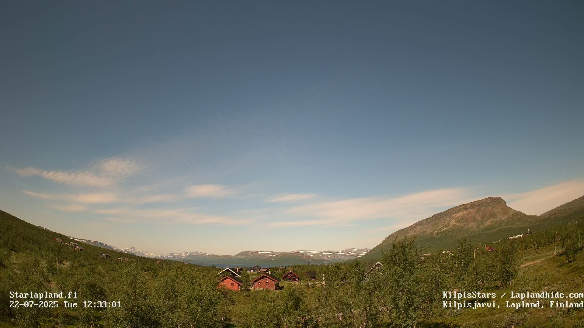 Kilpisjarvi Village , Northern Lights/Aurora Borealis Live Cam - Kilpisjärvi, Enontekiö, Lapland, Finland