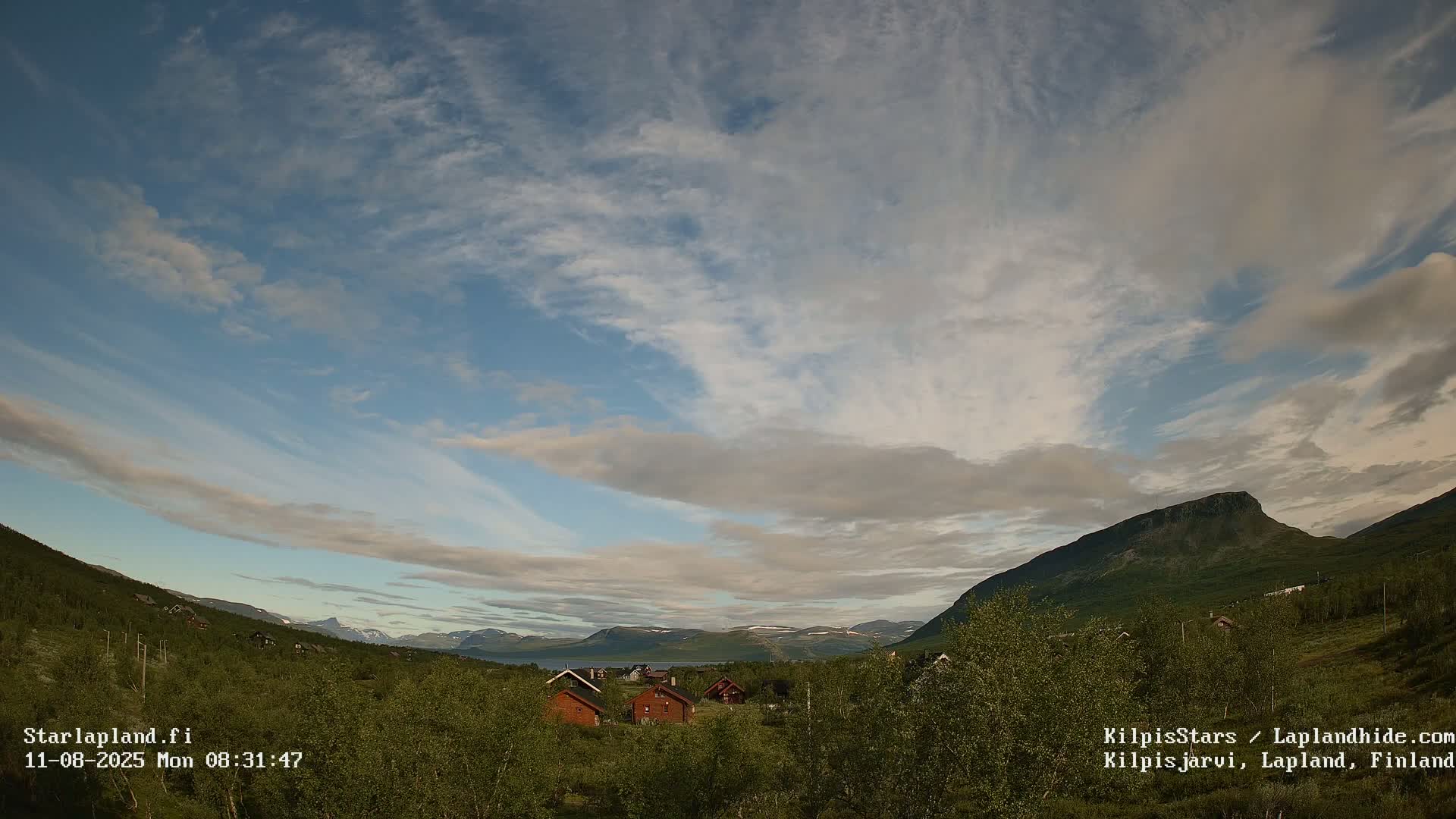 Kilpisjarvi Village , Northern Lights/Aurora Borealis Live Cam - Kilpisjärvi, Enontekiö, Lapland, Finland