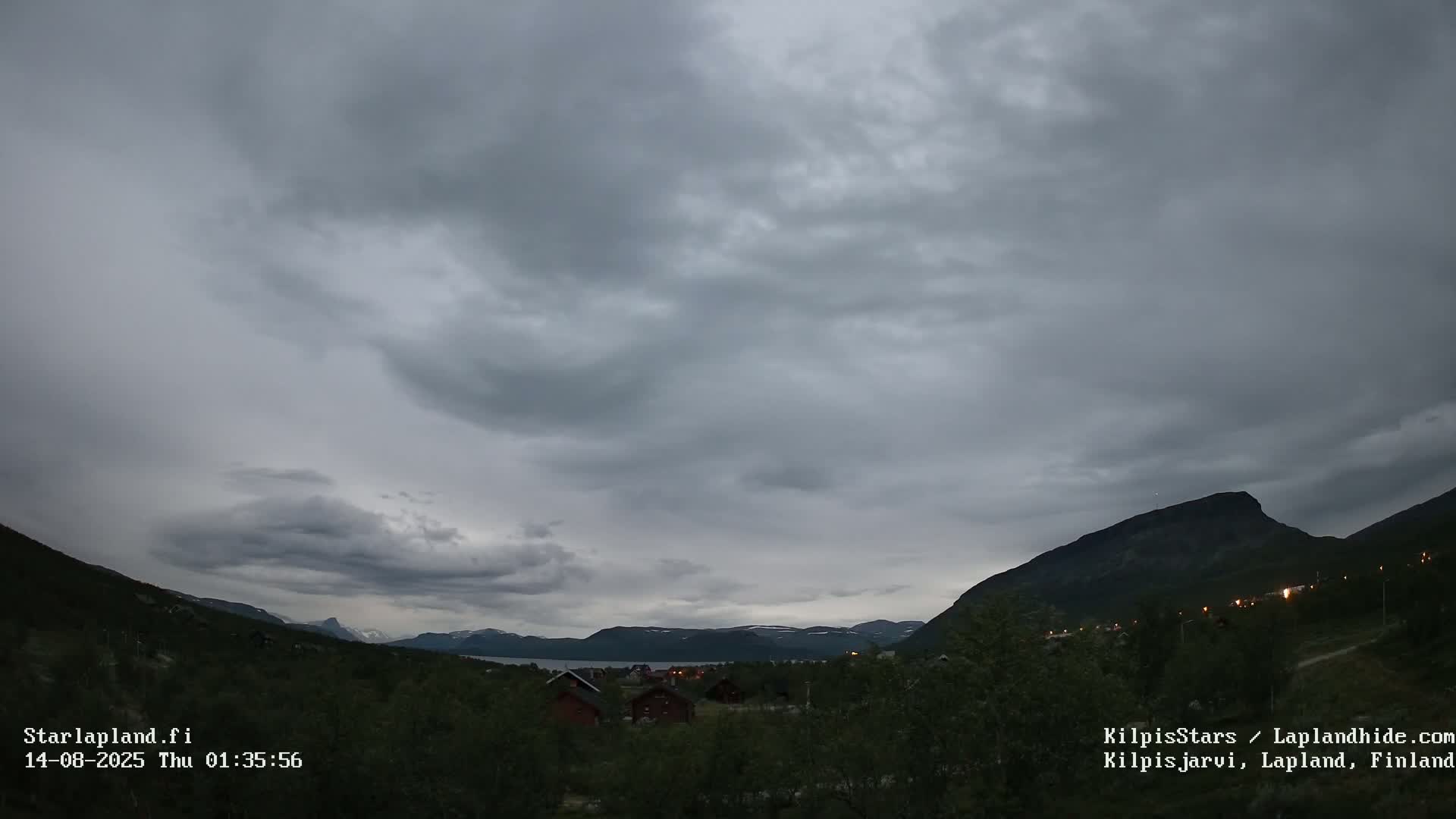 Kilpisjarvi Village , Northern Lights/Aurora Borealis Live Cam - Kilpisjärvi, Enontekiö, Lapland, Finland