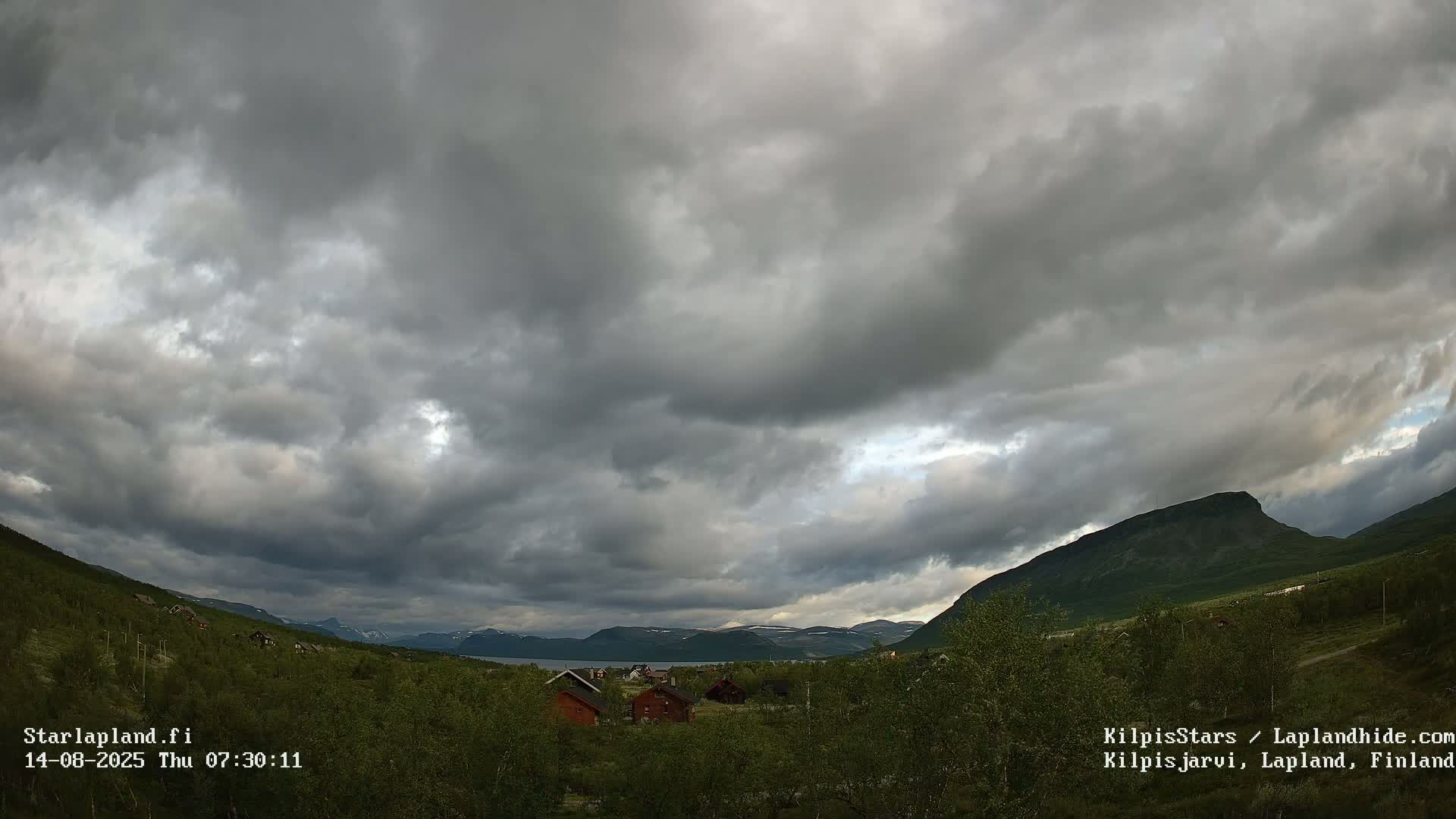 Kilpisjarvi Village , Northern Lights/Aurora Borealis Live Cam - Kilpisjärvi, Enontekiö, Lapland, Finland