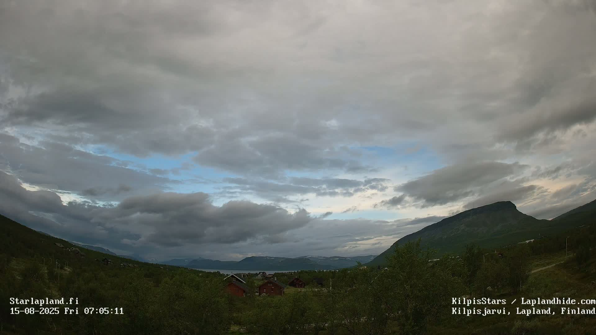 Kilpisjarvi Village , Northern Lights/Aurora Borealis Live Cam - Kilpisjärvi, Enontekiö, Lapland, Finland